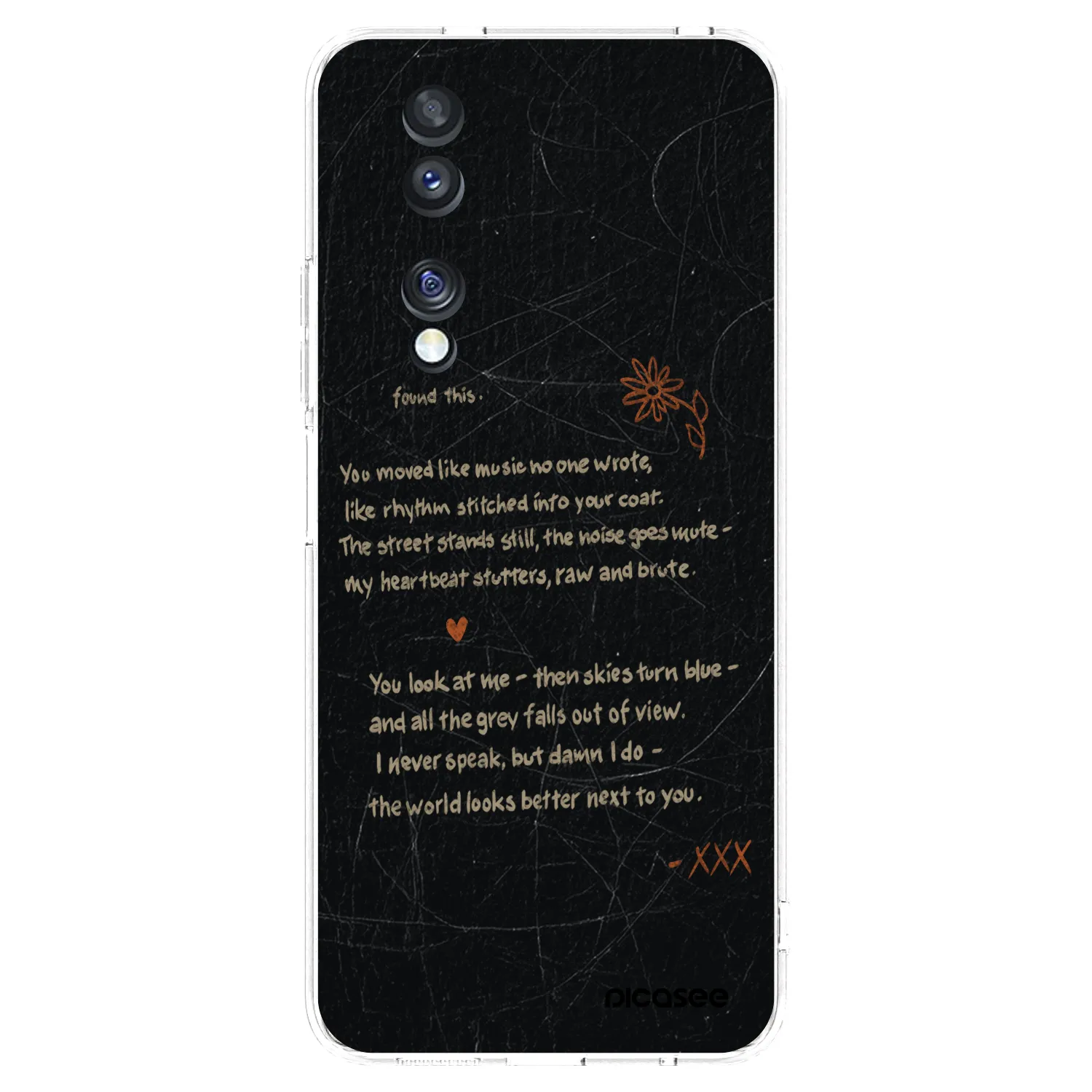 Picasee husă transparentă din silicon pentru Honor 70 - POET