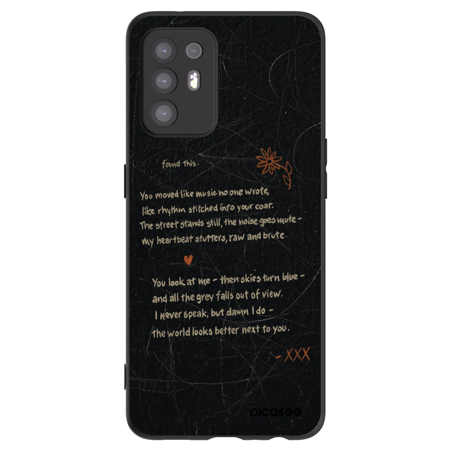Picasee husă neagră din silicon pentru OPPO A94 5G - POET