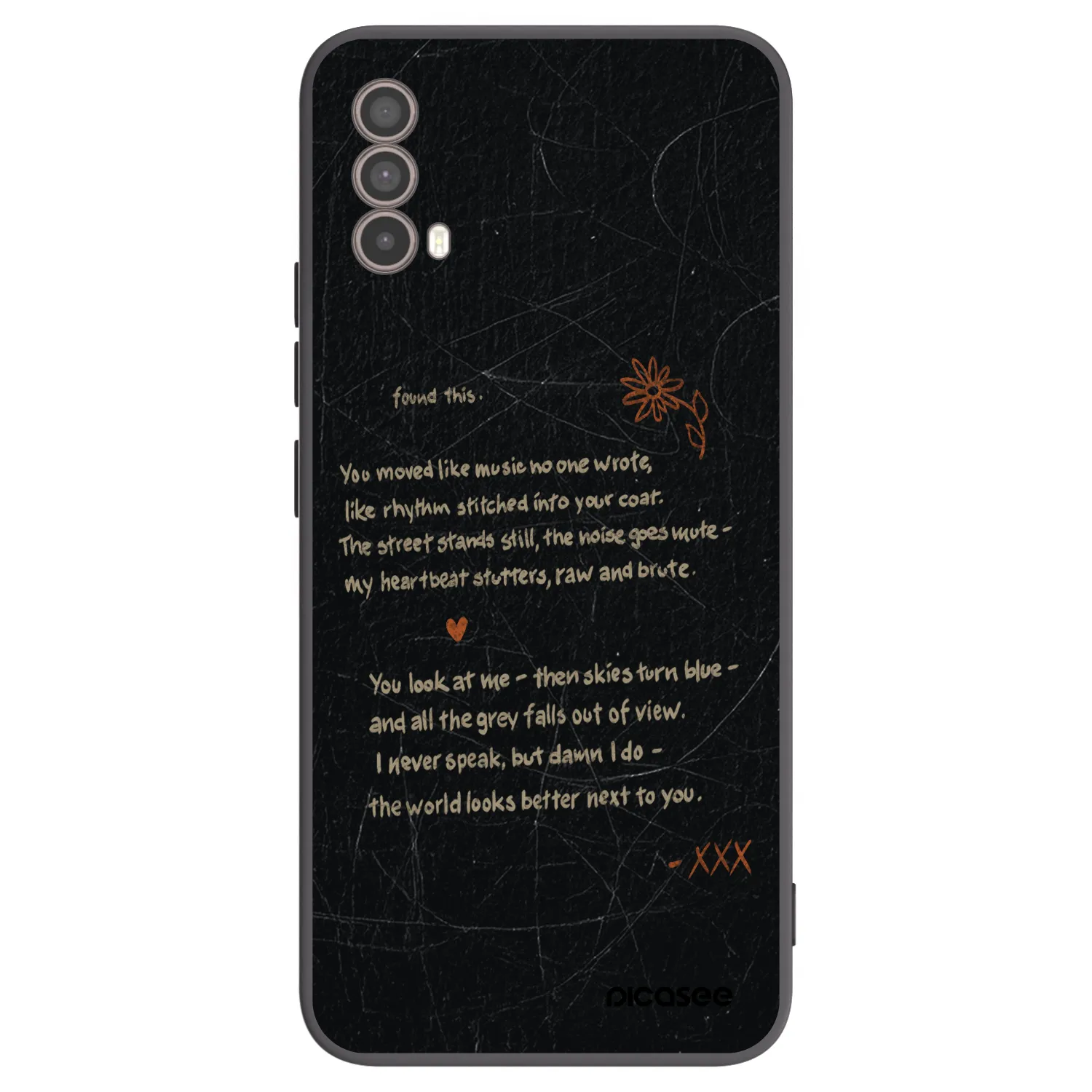 Picasee husă neagră din silicon pentru Motorola Moto E40 - POET