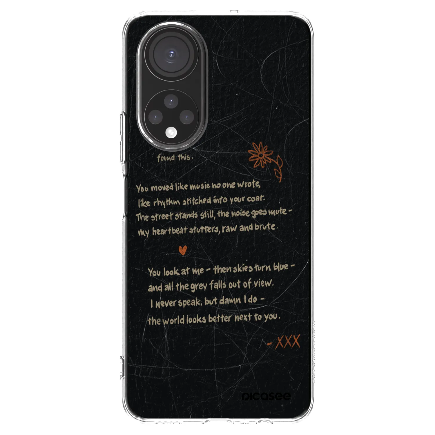 Picasee husă transparentă din silicon pentru Honor X7 - POET