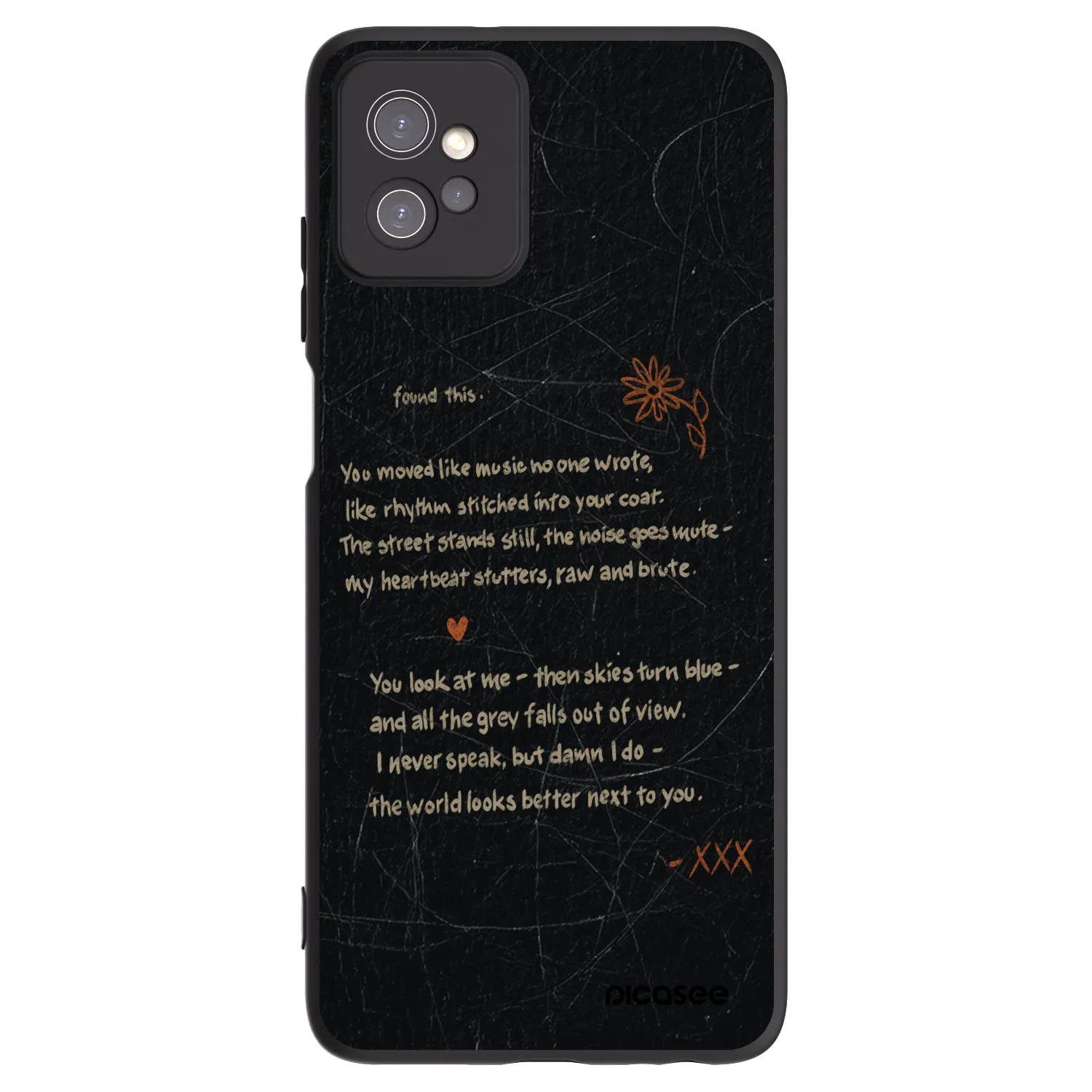 Picasee husă neagră din silicon pentru Motorola Moto G32 - POET