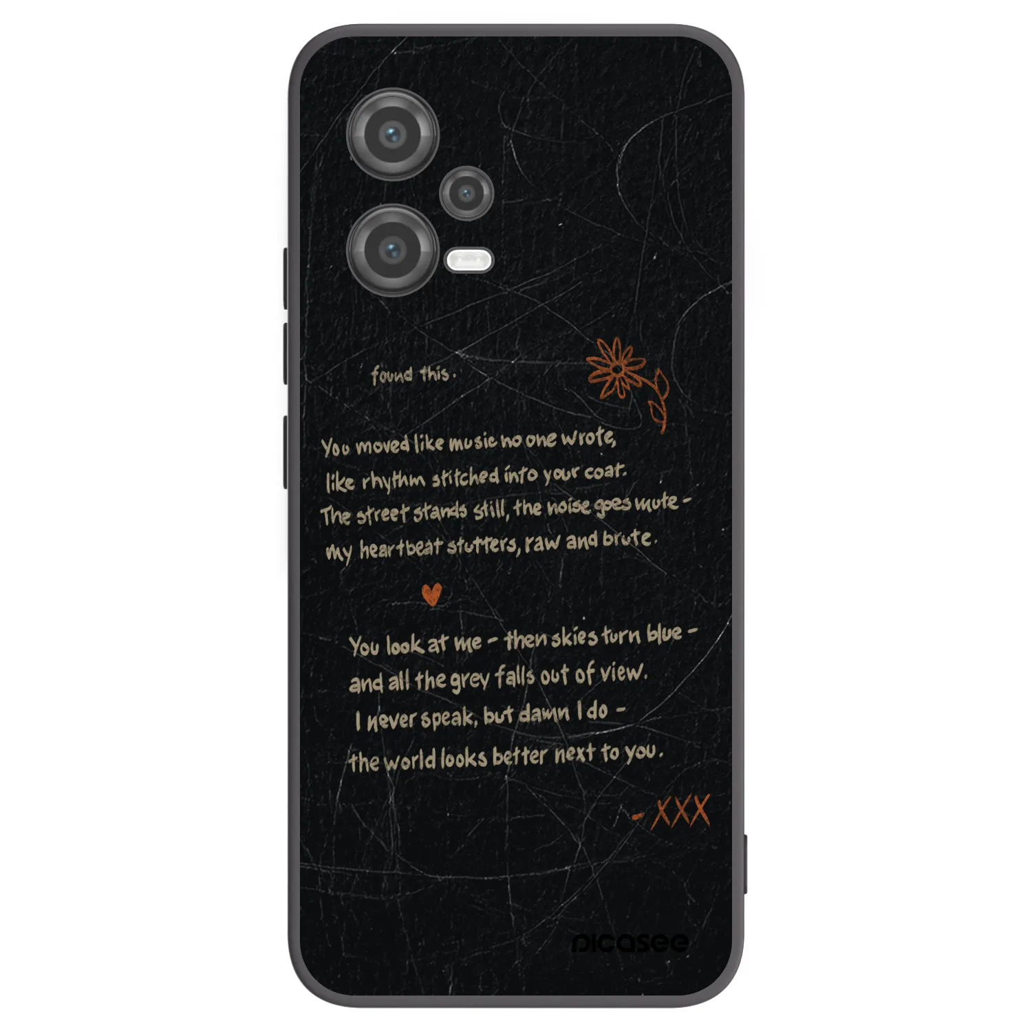Picasee husă neagră din silicon pentru Xiaomi Poco X5 - POET