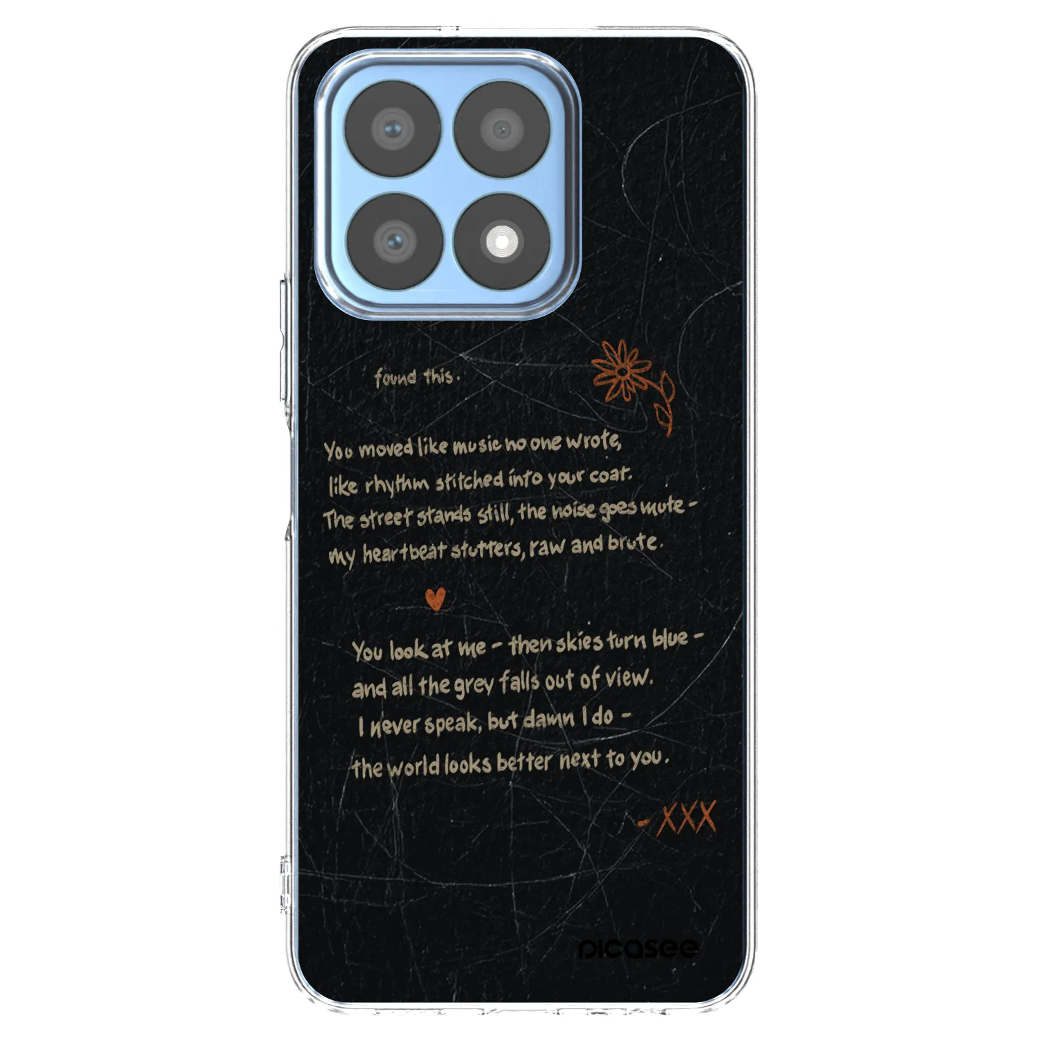 Picasee husă transparentă din silicon pentru Honor X8a - POET