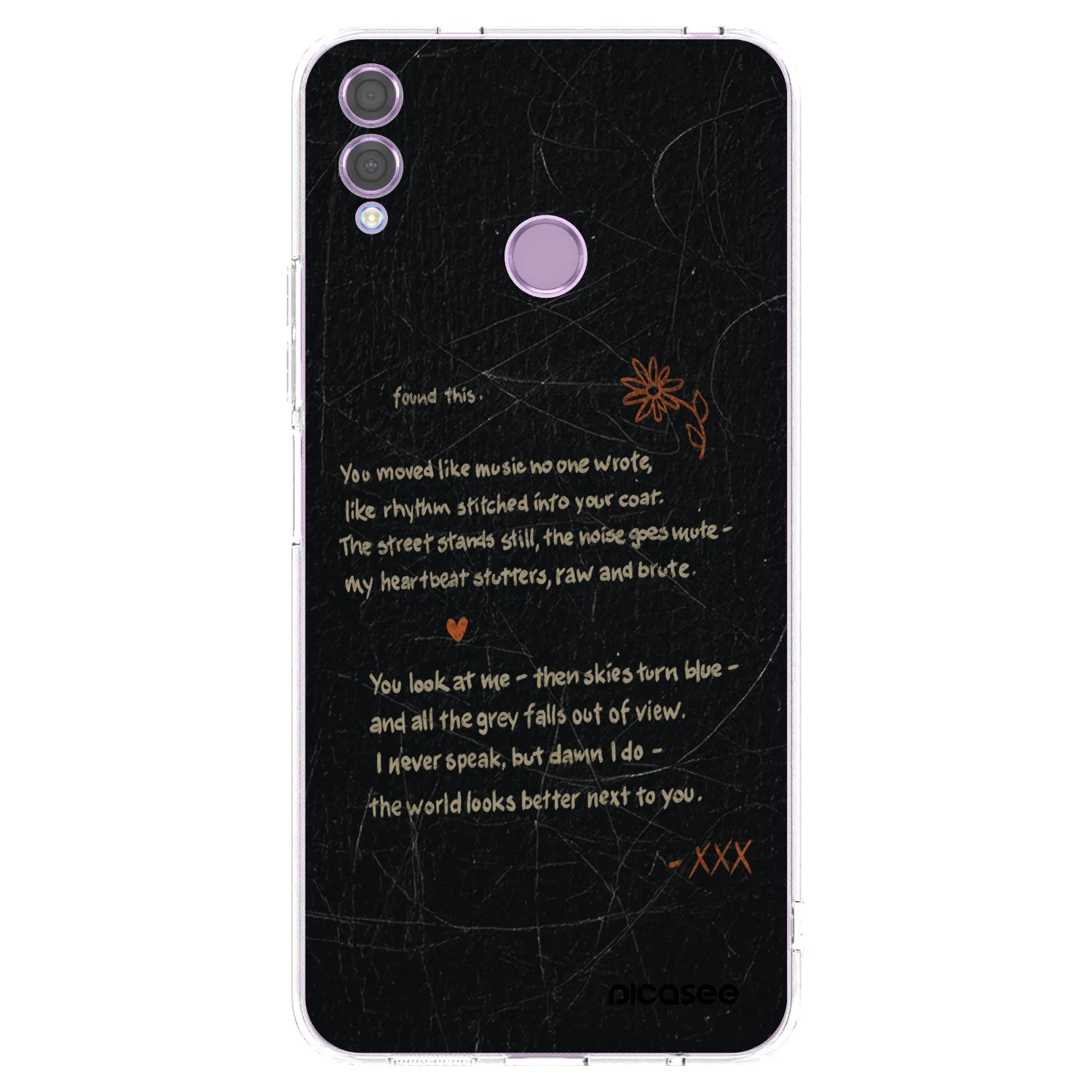 Picasee husă transparentă din silicon pentru Honor 8X - POET