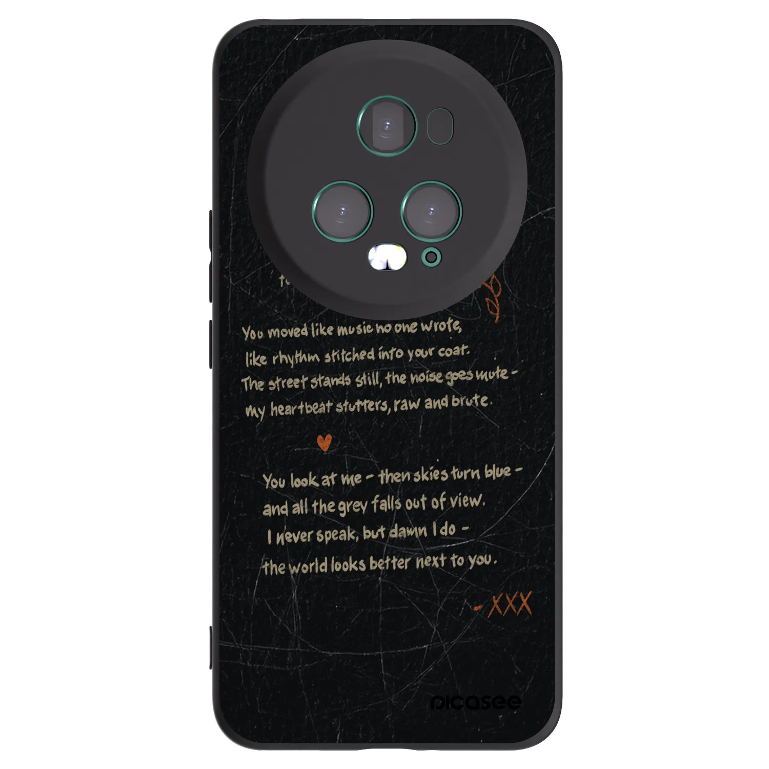 Picasee husă neagră din silicon pentru Honor Magic5 Pro - POET