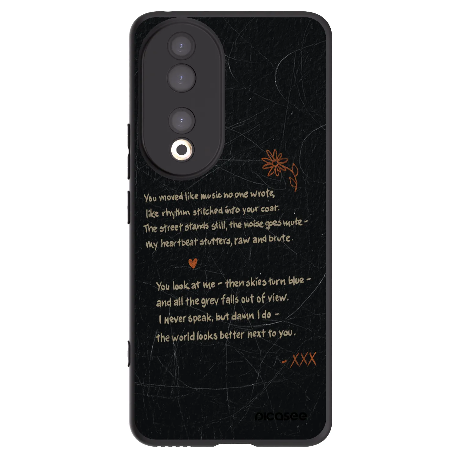 Picasee husă neagră din silicon pentru Honor 90 5G - POET