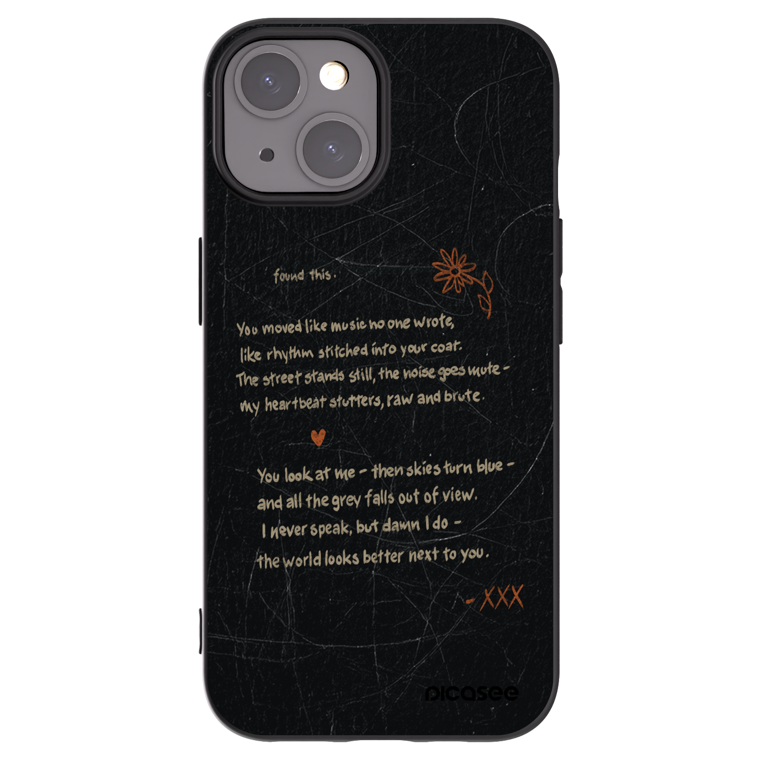 Picasee husă neagră din silicon pentru Apple iPhone 15 - POET