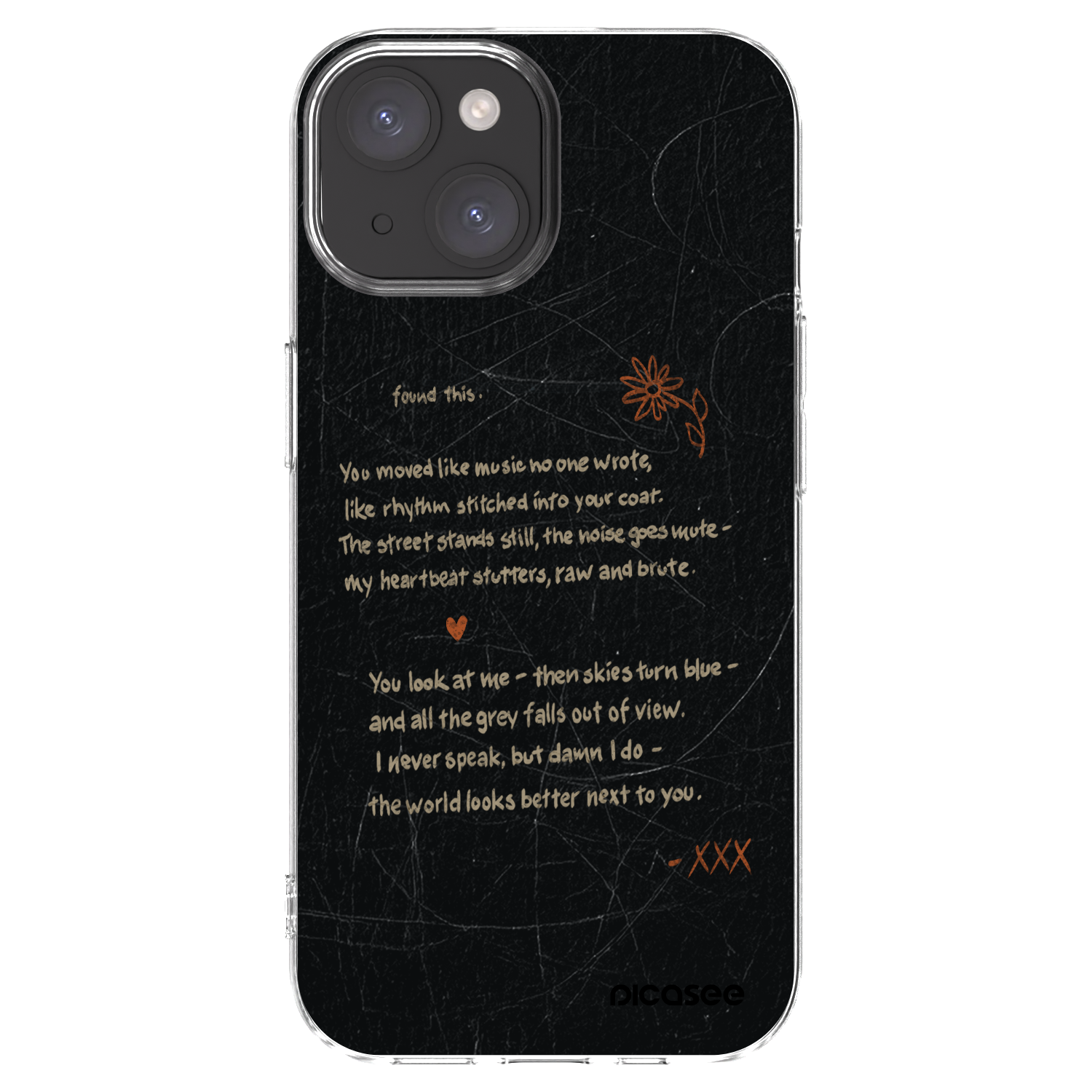 Picasee husă transparentă din silicon pentru Apple iPhone 15 - POET