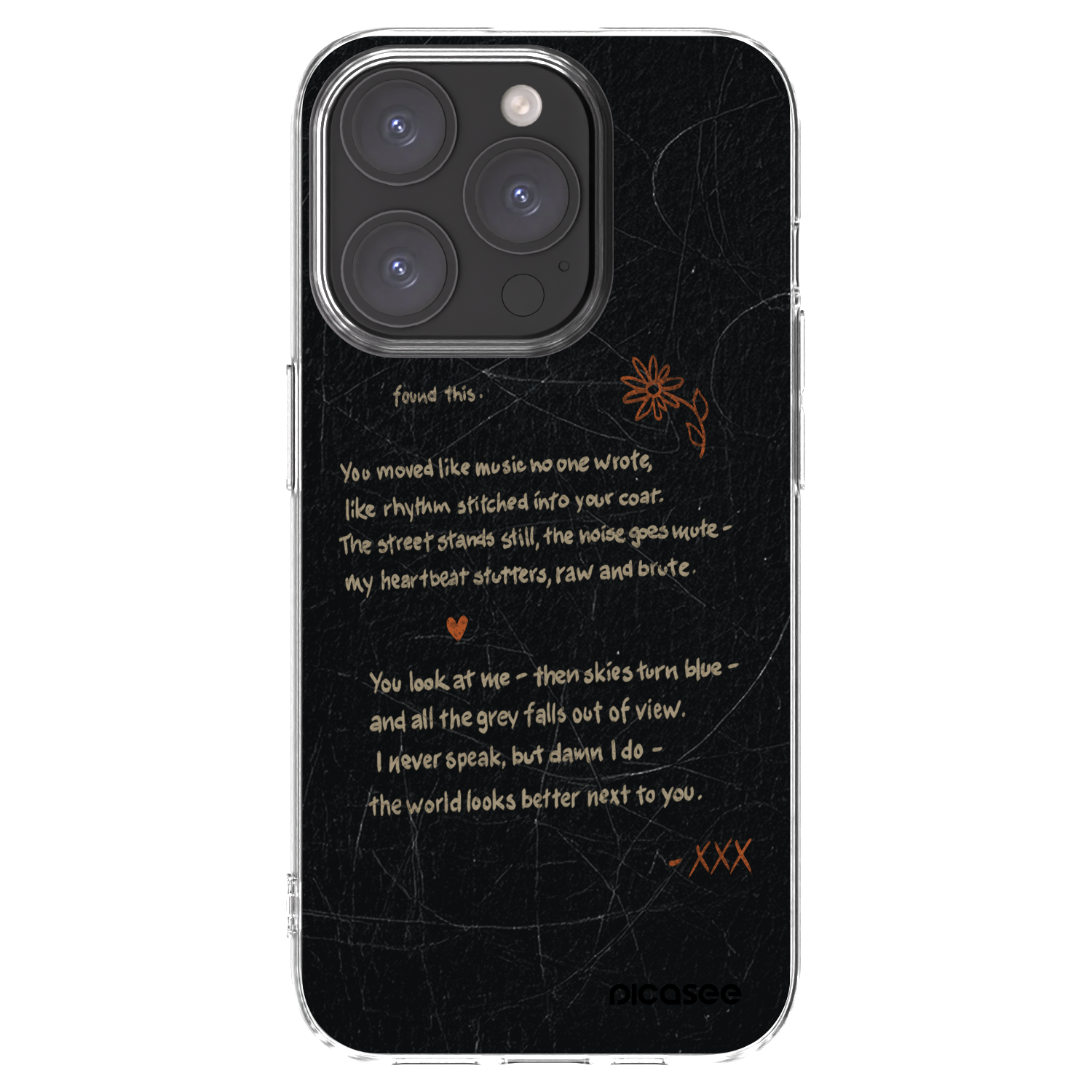 Picasee husă transparentă din silicon pentru Apple iPhone 15 Pro - POET