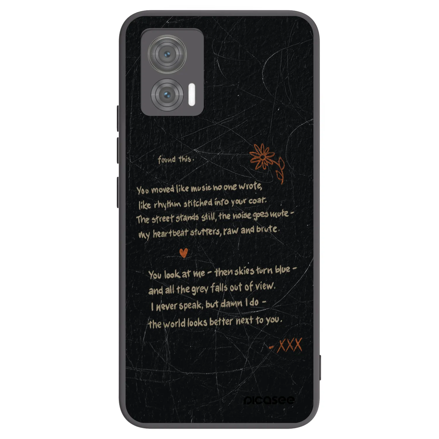 Picasee husă neagră din silicon pentru Motorola Edge 30 Neo - POET