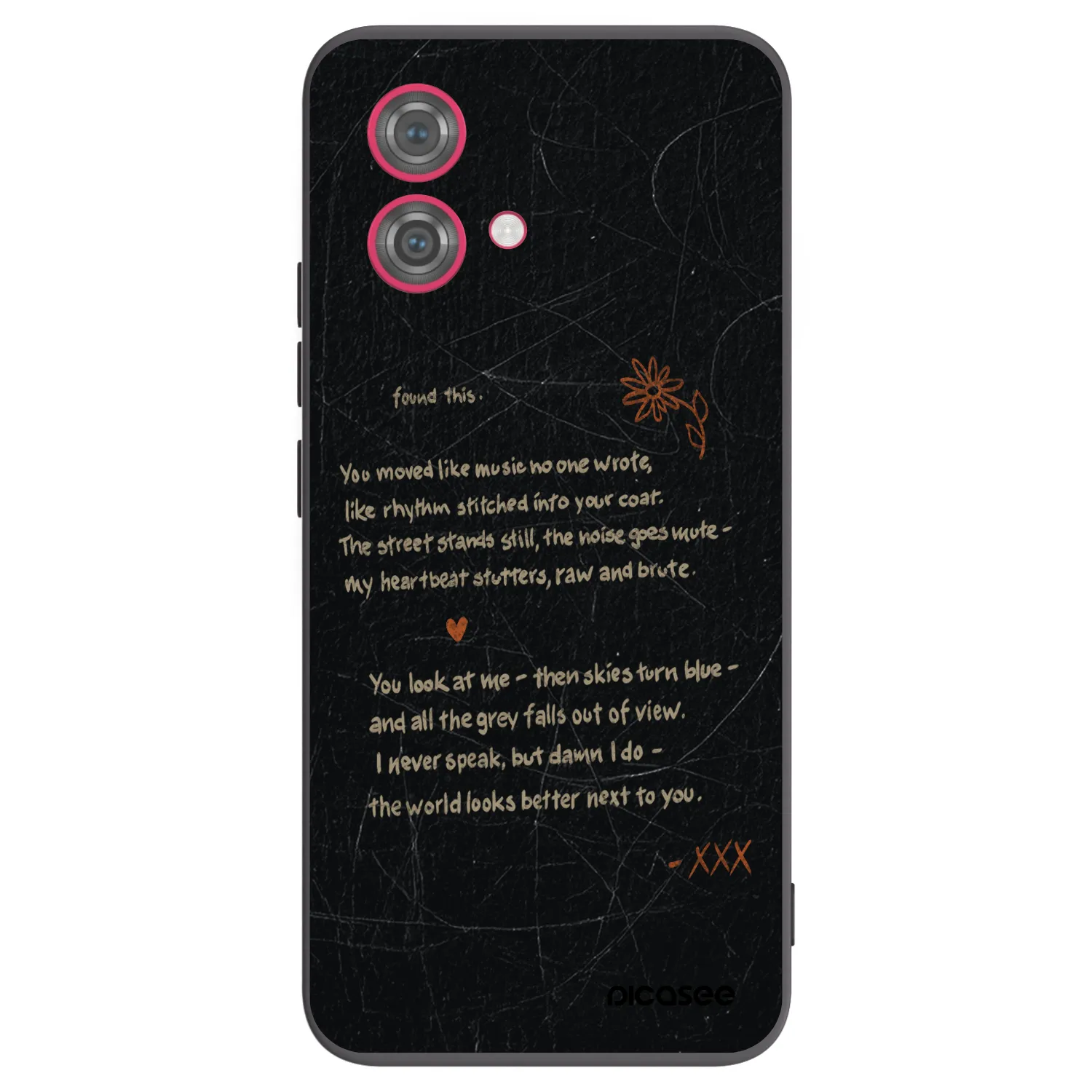 Picasee husă neagră din silicon pentru Motorola Moto G84 5G - POET