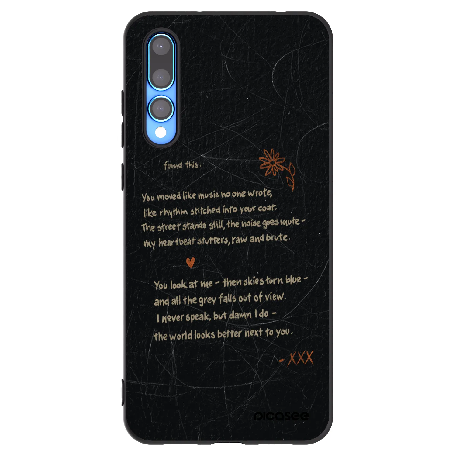 Picasee husă neagră din silicon pentru Huawei P20 Pro - POET