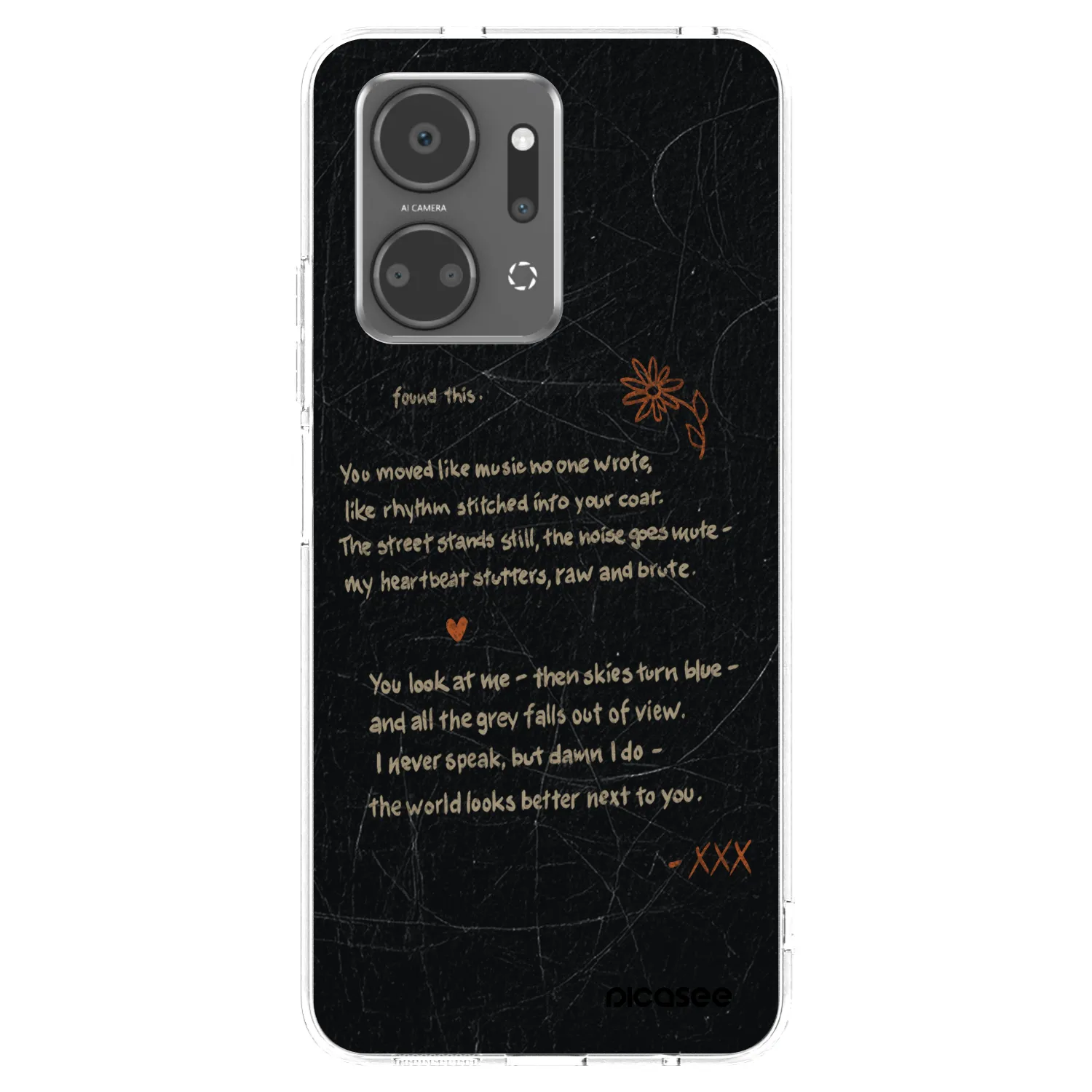 Picasee husă transparentă din silicon pentru Honor X7a - POET