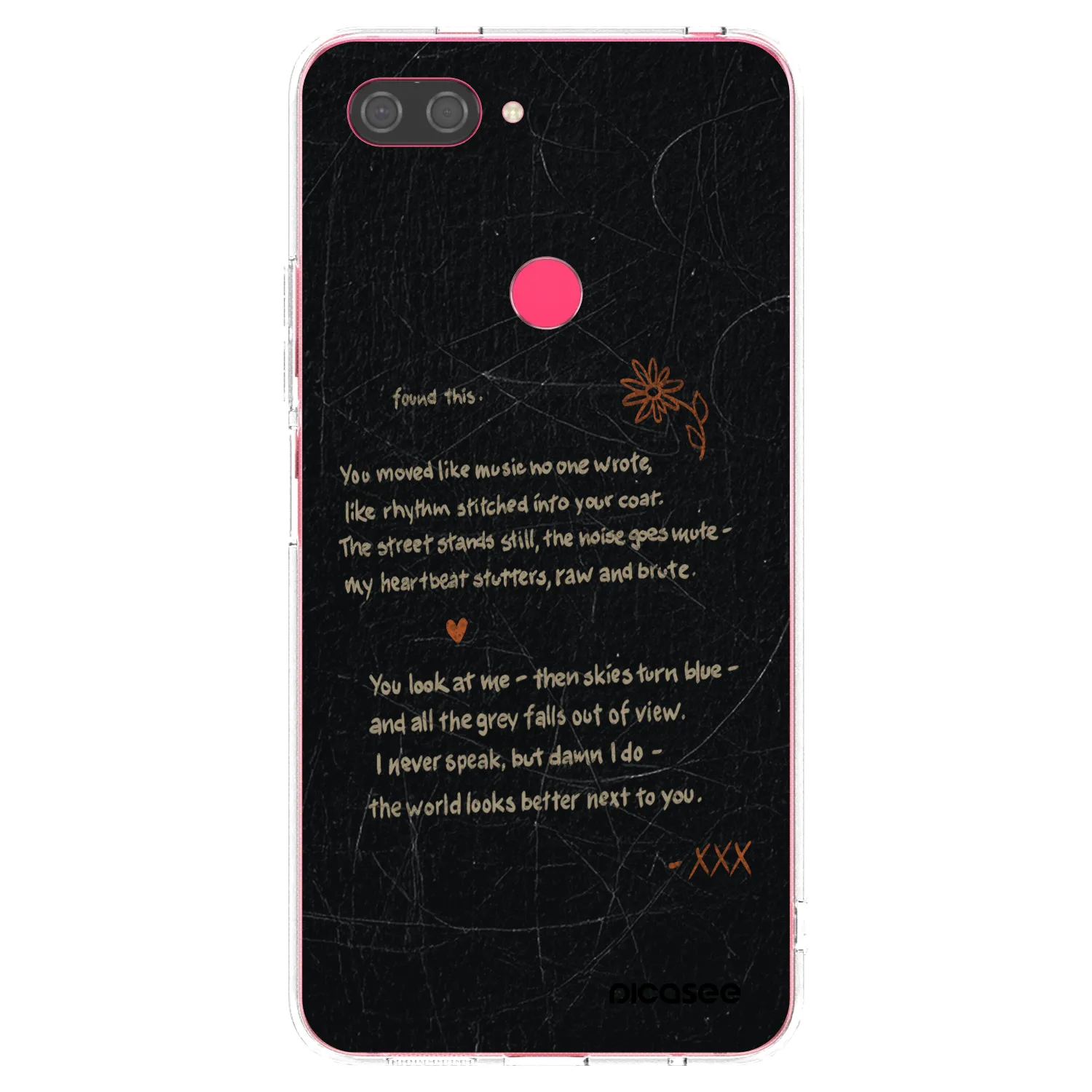 Picasee husă transparentă din silicon pentru Xiaomi Mi 8 Lite - POET