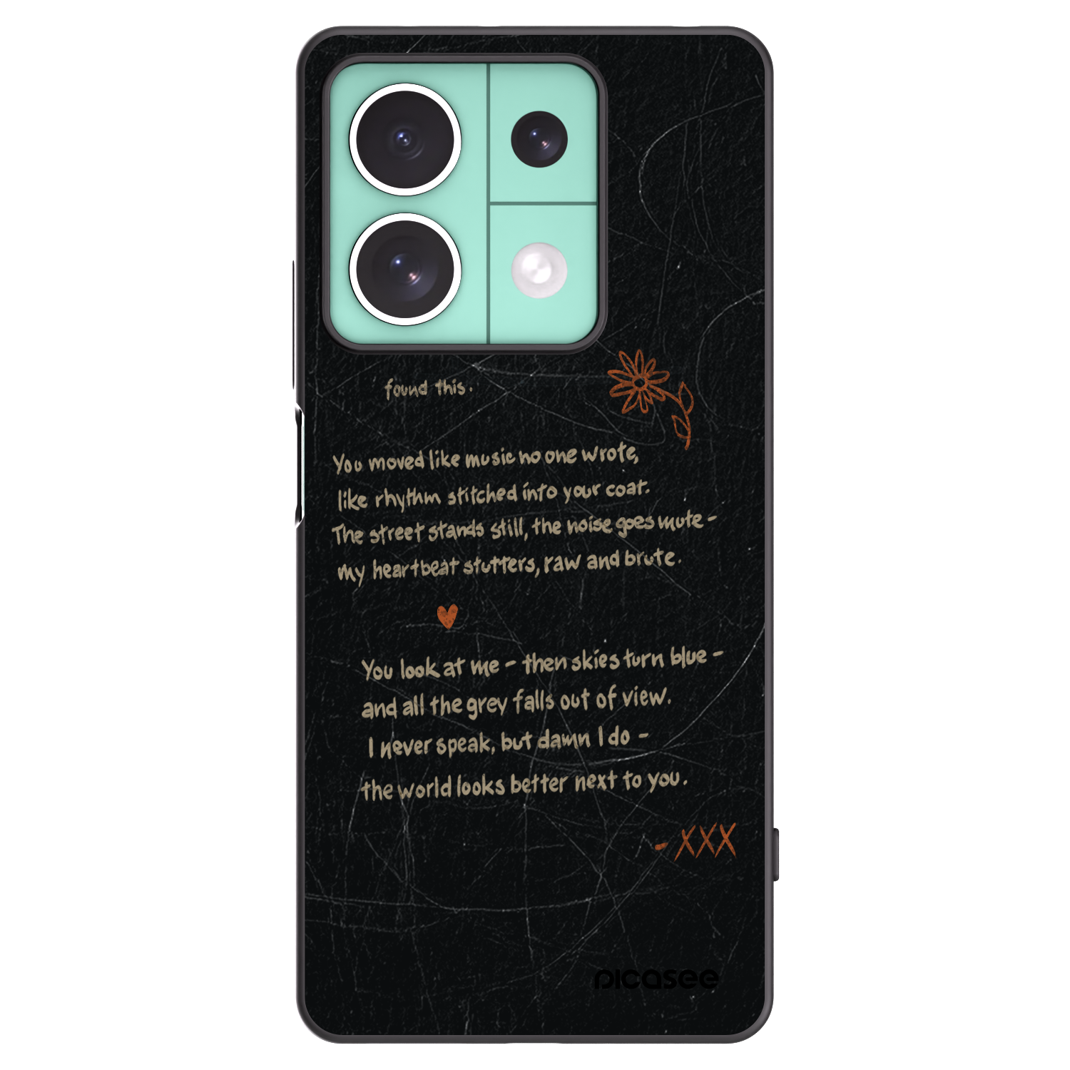 Picasee husă neagră din silicon pentru Xiaomi Redmi Note 13 5G - POET