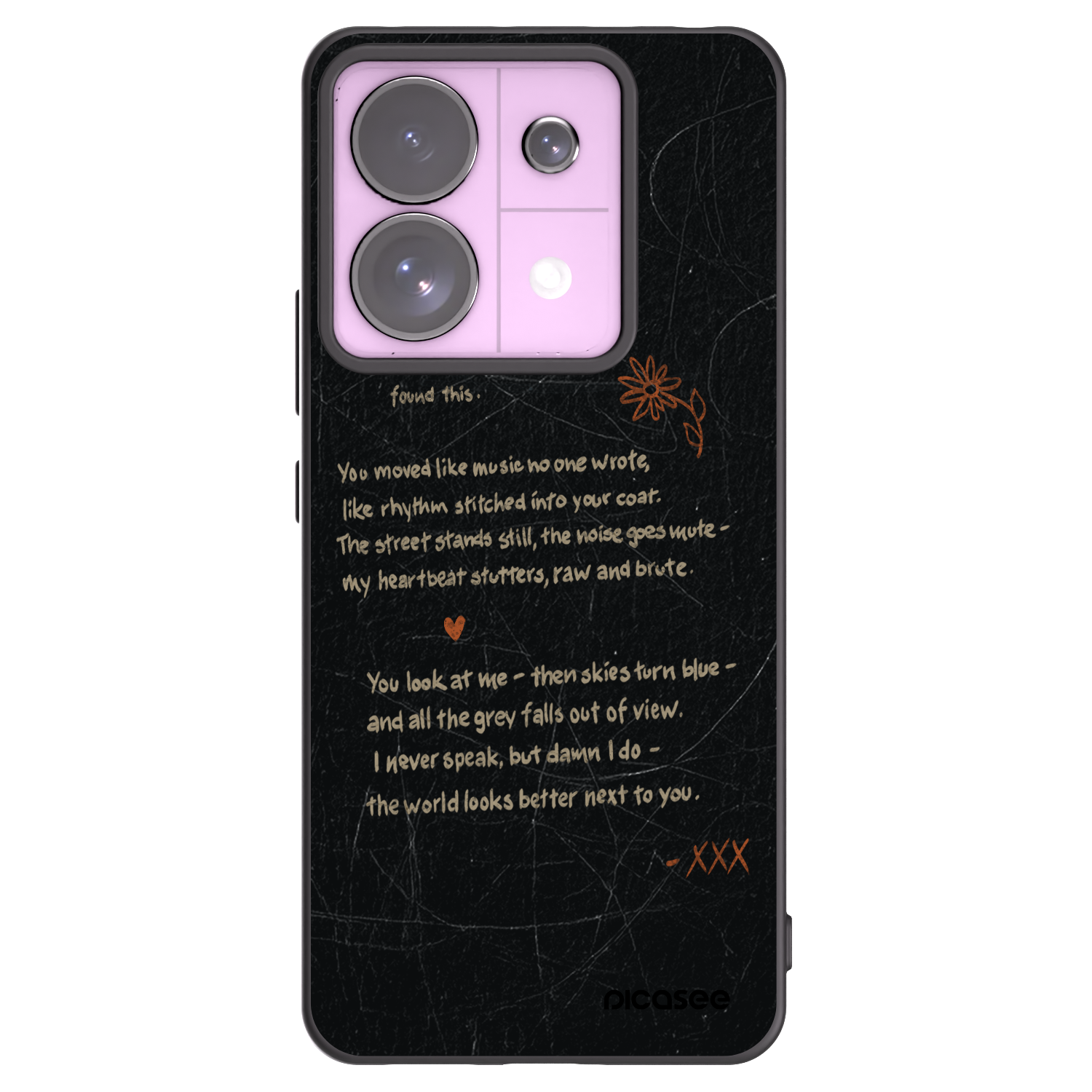 Picasee husă neagră din silicon pentru Xiaomi Redmi Note 13 Pro 5G - POET