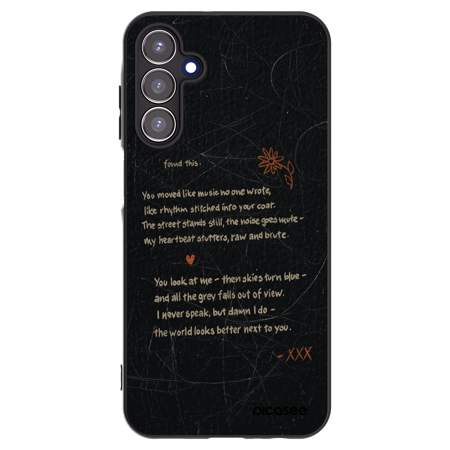 Picasee husă neagră din silicon pentru Samsung Galaxy A15 A155F 4G - POET