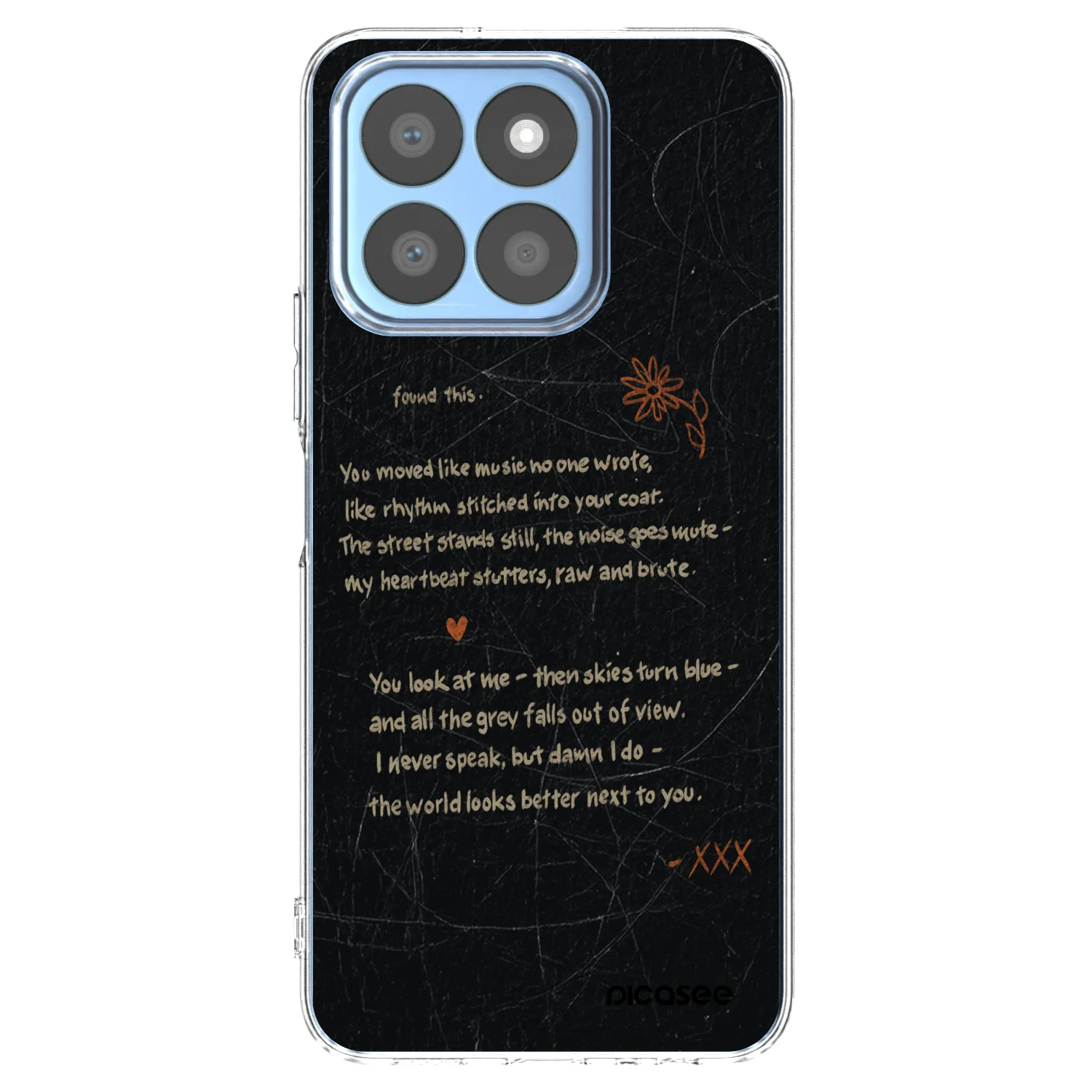 Picasee husă transparentă din silicon pentru Honor X8b - POET
