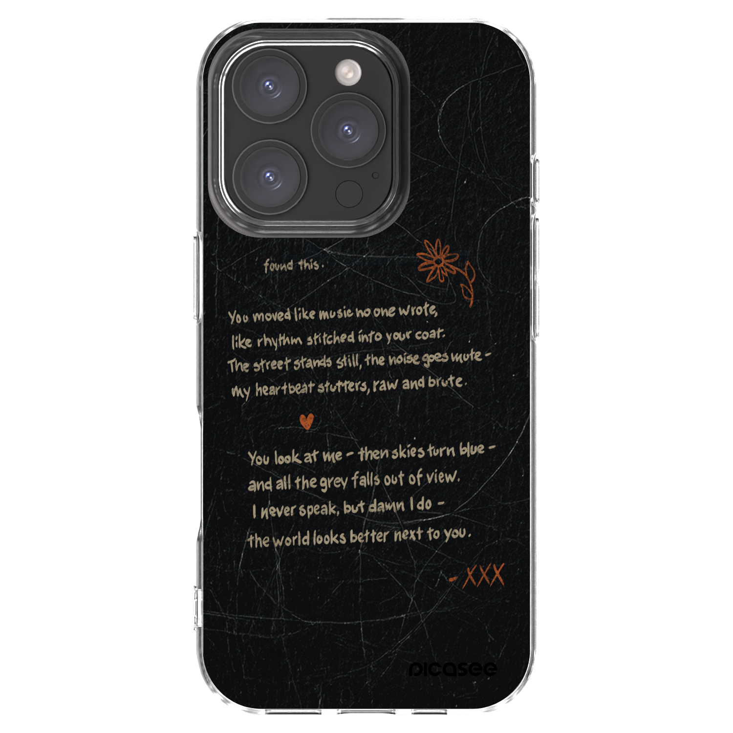 Picasee husă transparentă din silicon pentru Apple iPhone 16 Pro - POET