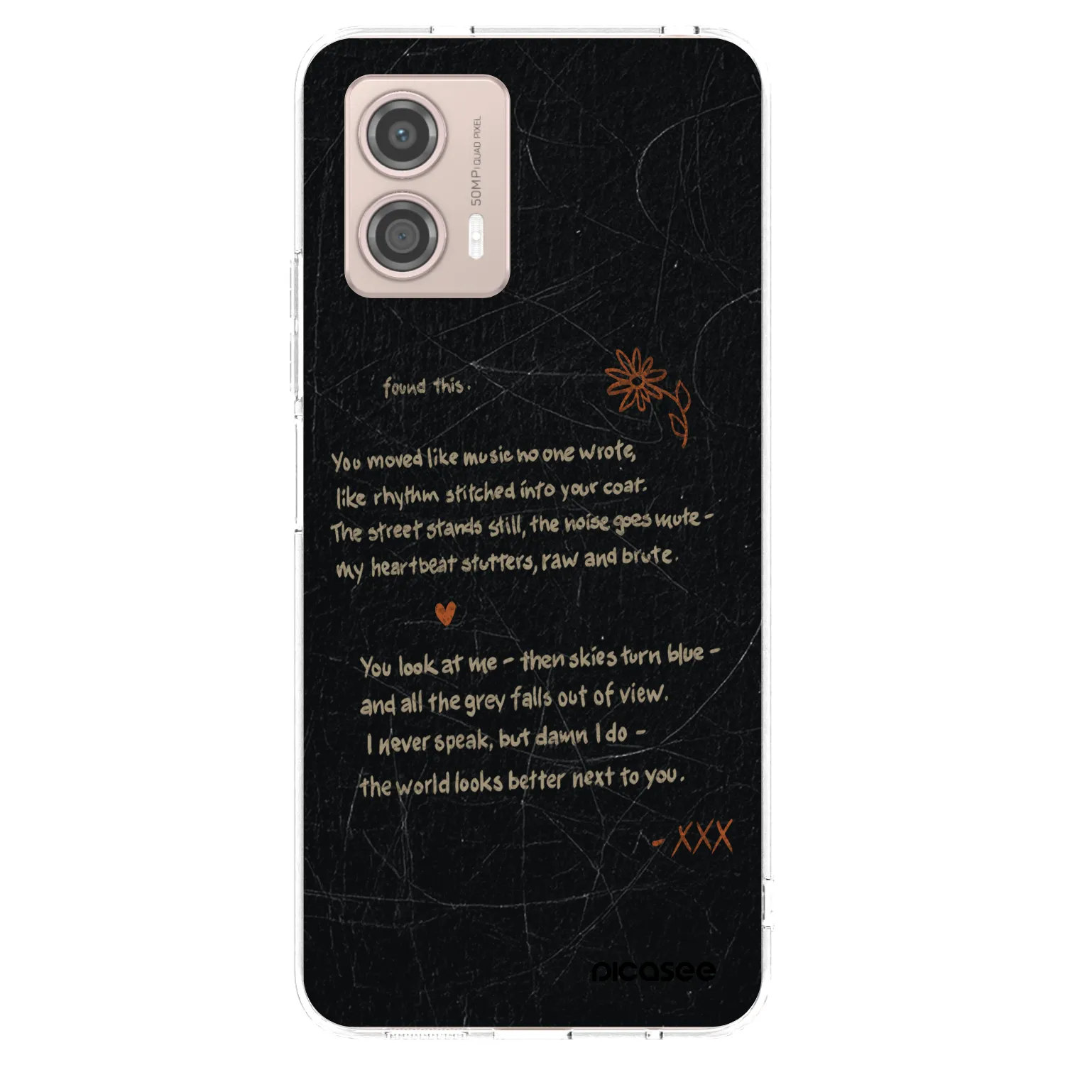 Picasee husă transparentă din silicon pentru Motorola Moto G53 5G - POET