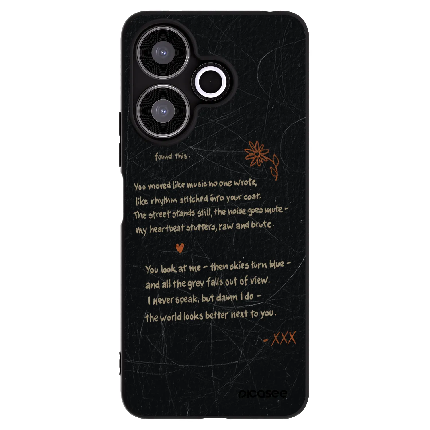 Picasee husă neagră din silicon pentru Xiaomi Redmi 13 4G - POET