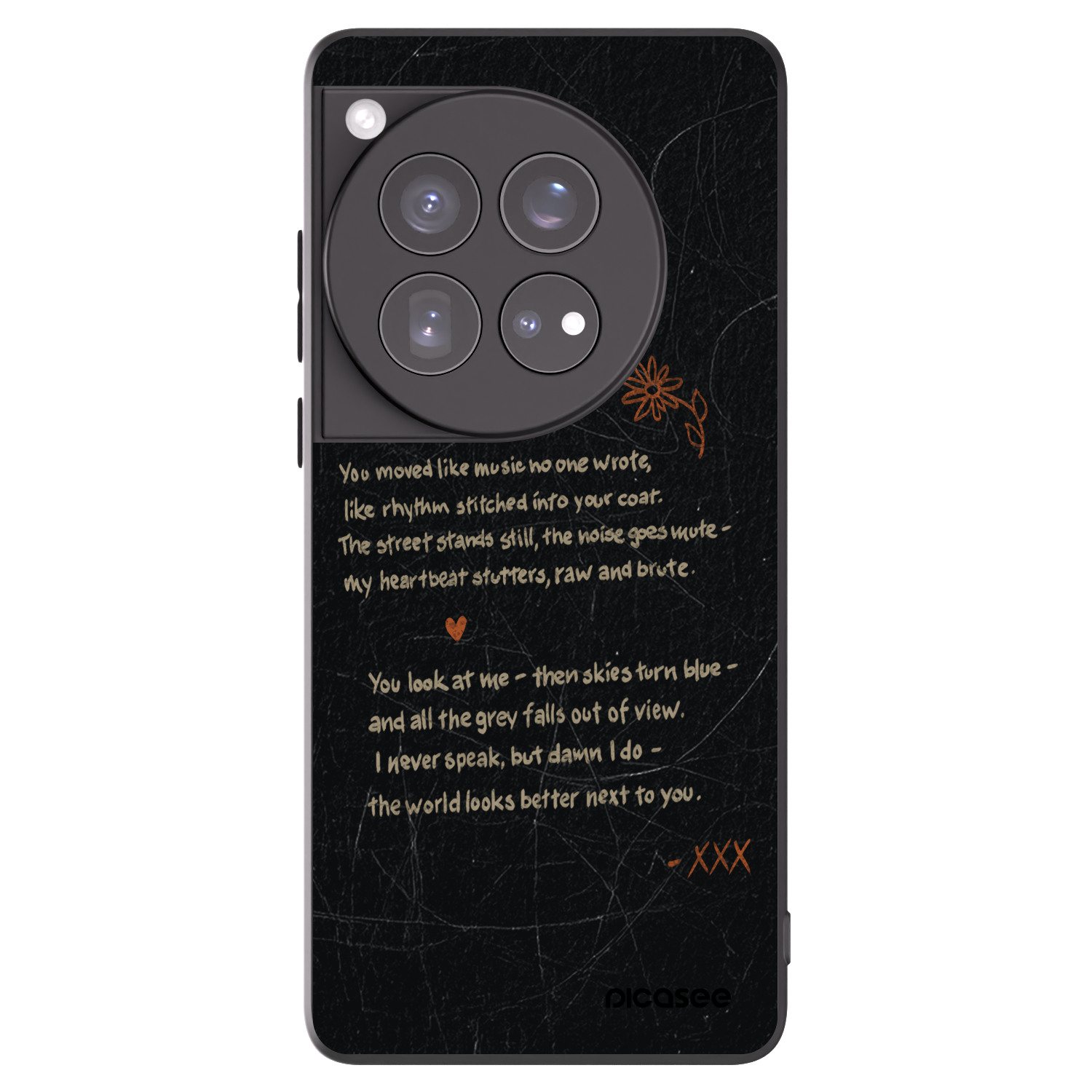 Picasee husă neagră din silicon pentru OnePlus 12 5G - POET