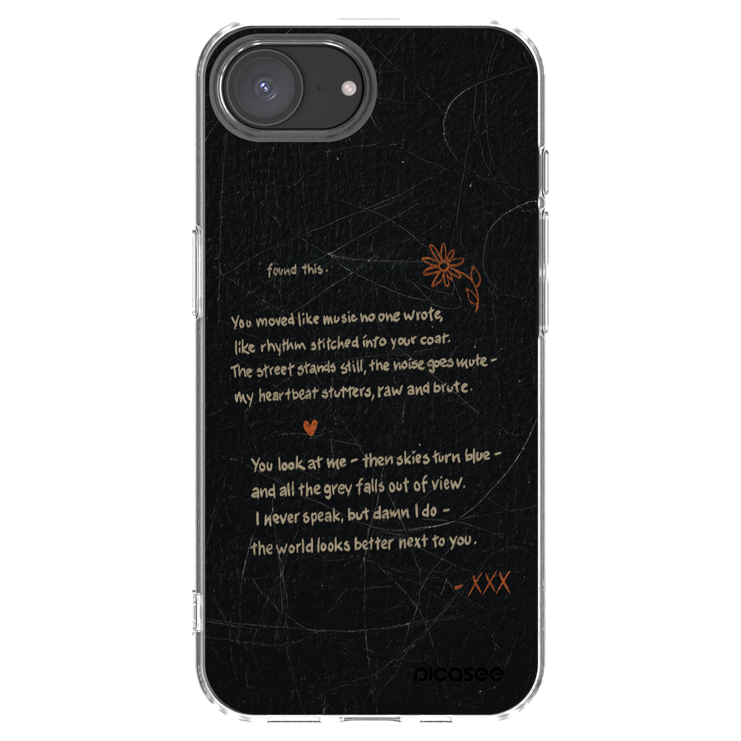Picasee husă transparentă din silicon pentru Apple iPhone 16e - POET