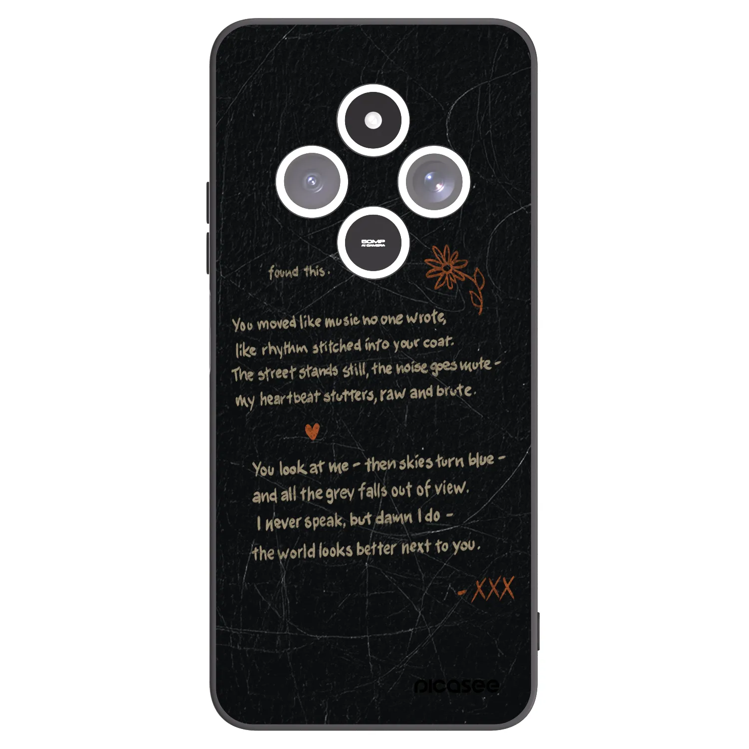 Picasee husă neagră din silicon pentru Xiaomi Redmi 14C - POET