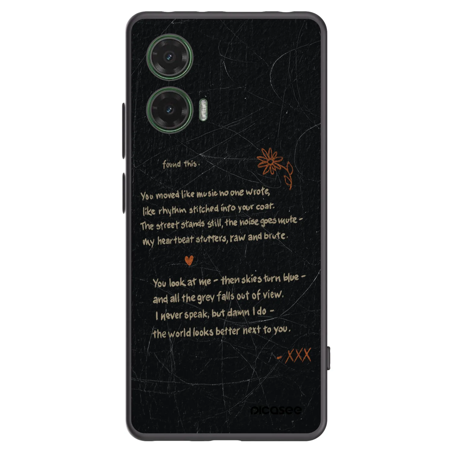 Picasee husă neagră din silicon pentru Motorola Moto G35 5G - POET
