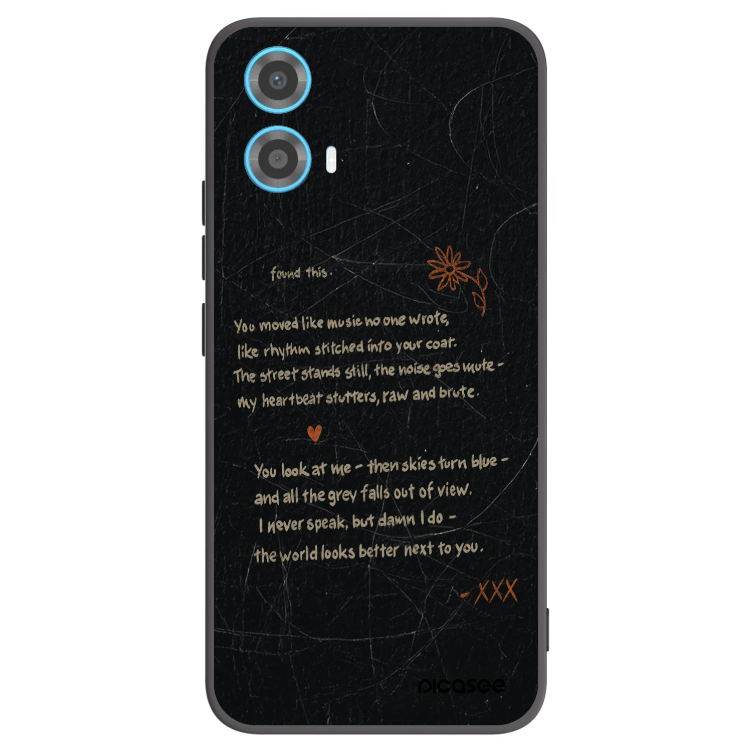 Picasee husă neagră din silicon pentru Motorola Moto G34 5G - POET