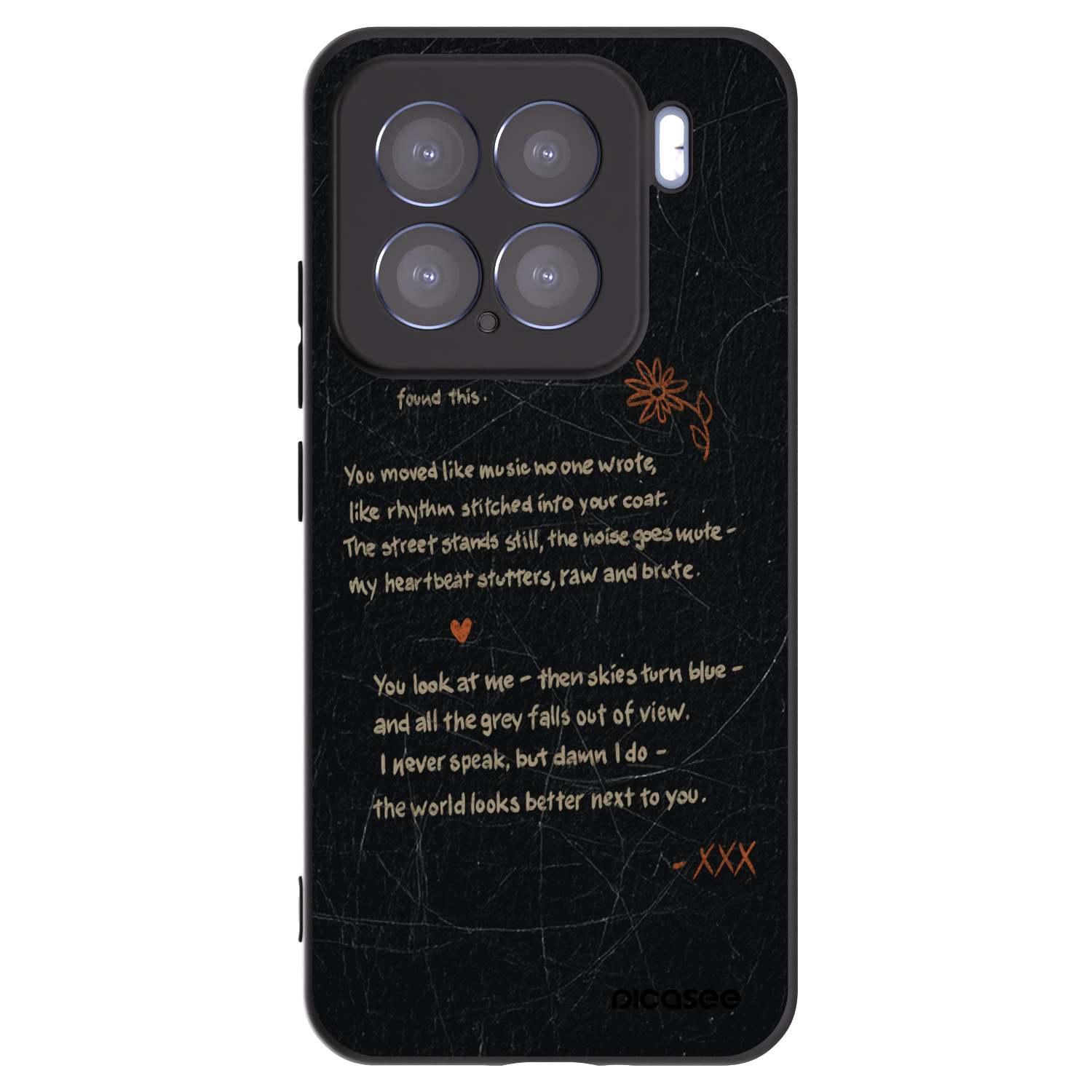 Picasee husă neagră din silicon pentru Xiaomi 15 - POET