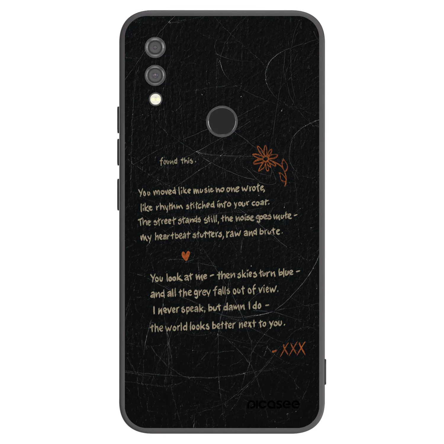 Picasee husă neagră din silicon pentru Xiaomi Redmi Note 7 - POET