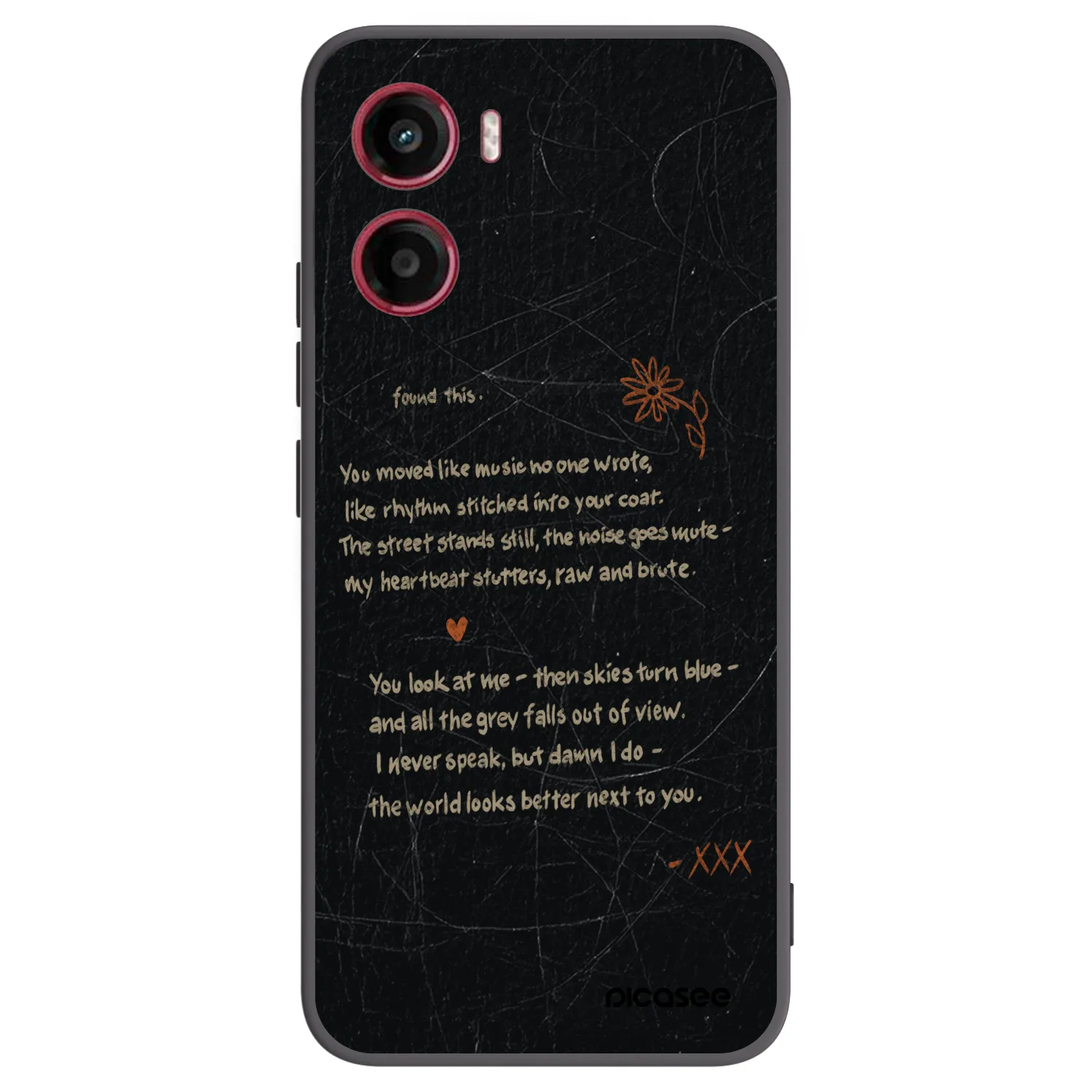 Picasee husă neagră din silicon pentru Motorola Moto G05 - POET