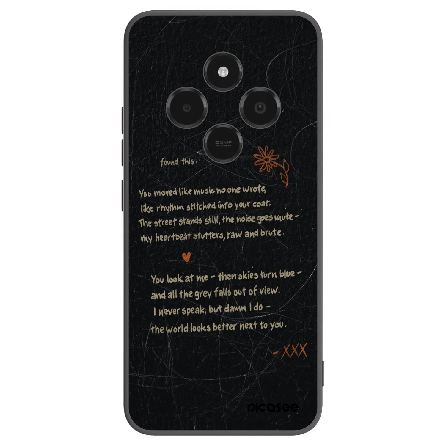 Picasee husă neagră din silicon pentru Xiaomi Poco C75 - POET