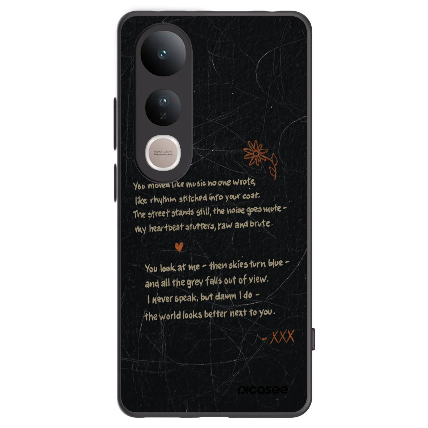 Picasee husă neagră din silicon pentru Vivo V50 Lite 5G - POET