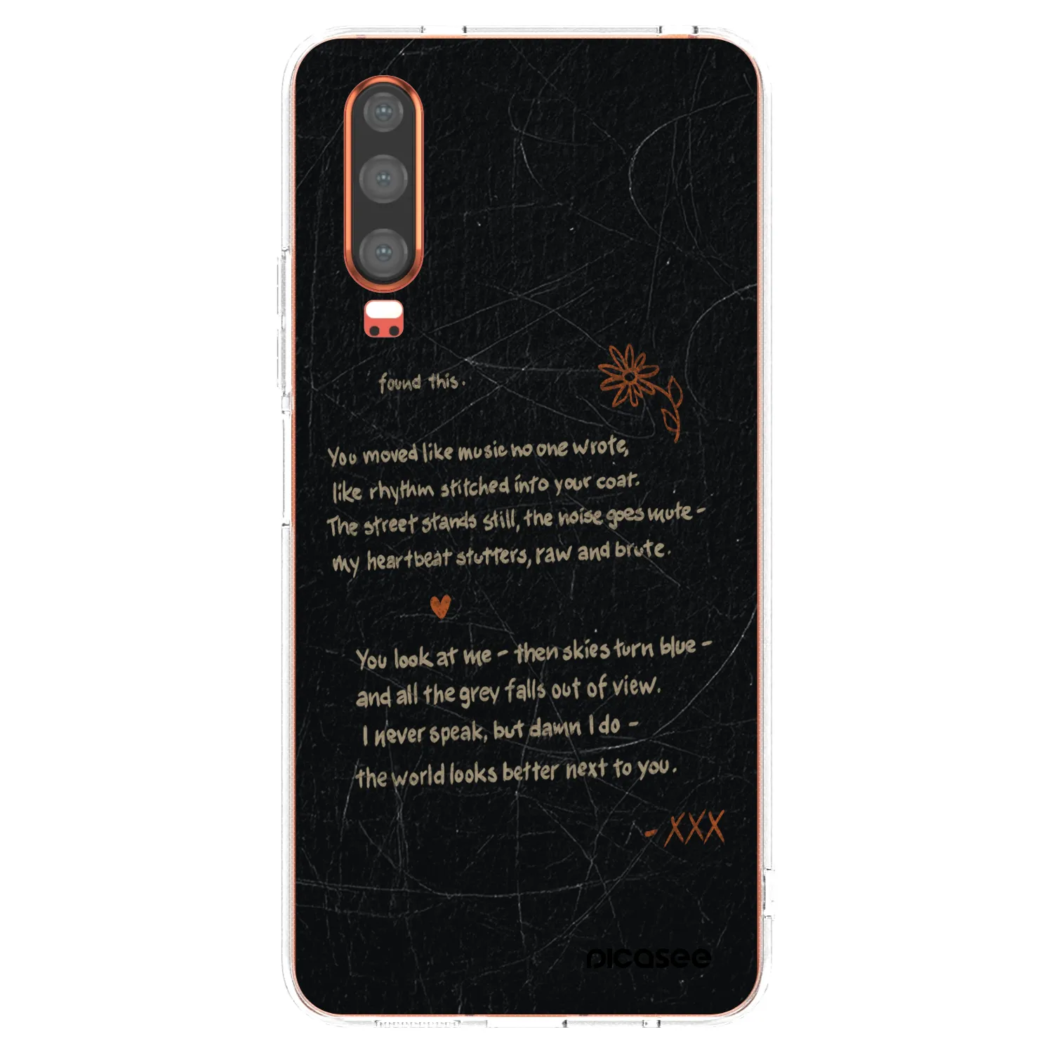 Picasee husă transparentă din silicon pentru Huawei P30 - POET