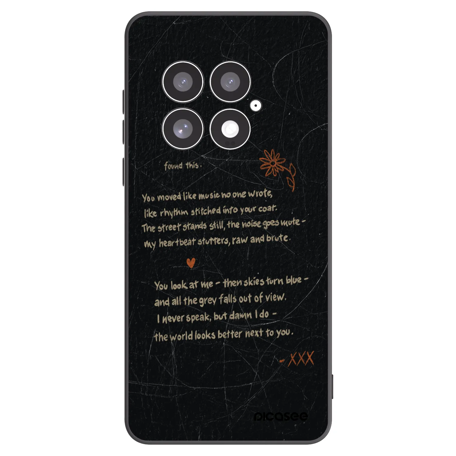 Picasee husă neagră din silicon pentru OnePlus 13 5G - POET