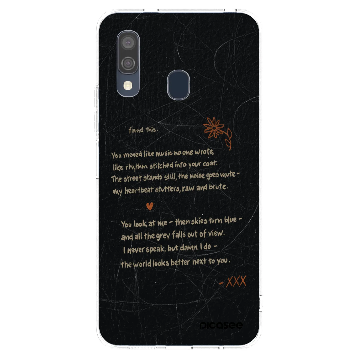 Picasee husă transparentă din silicon pentru Samsung Galaxy A40 A405F - POET