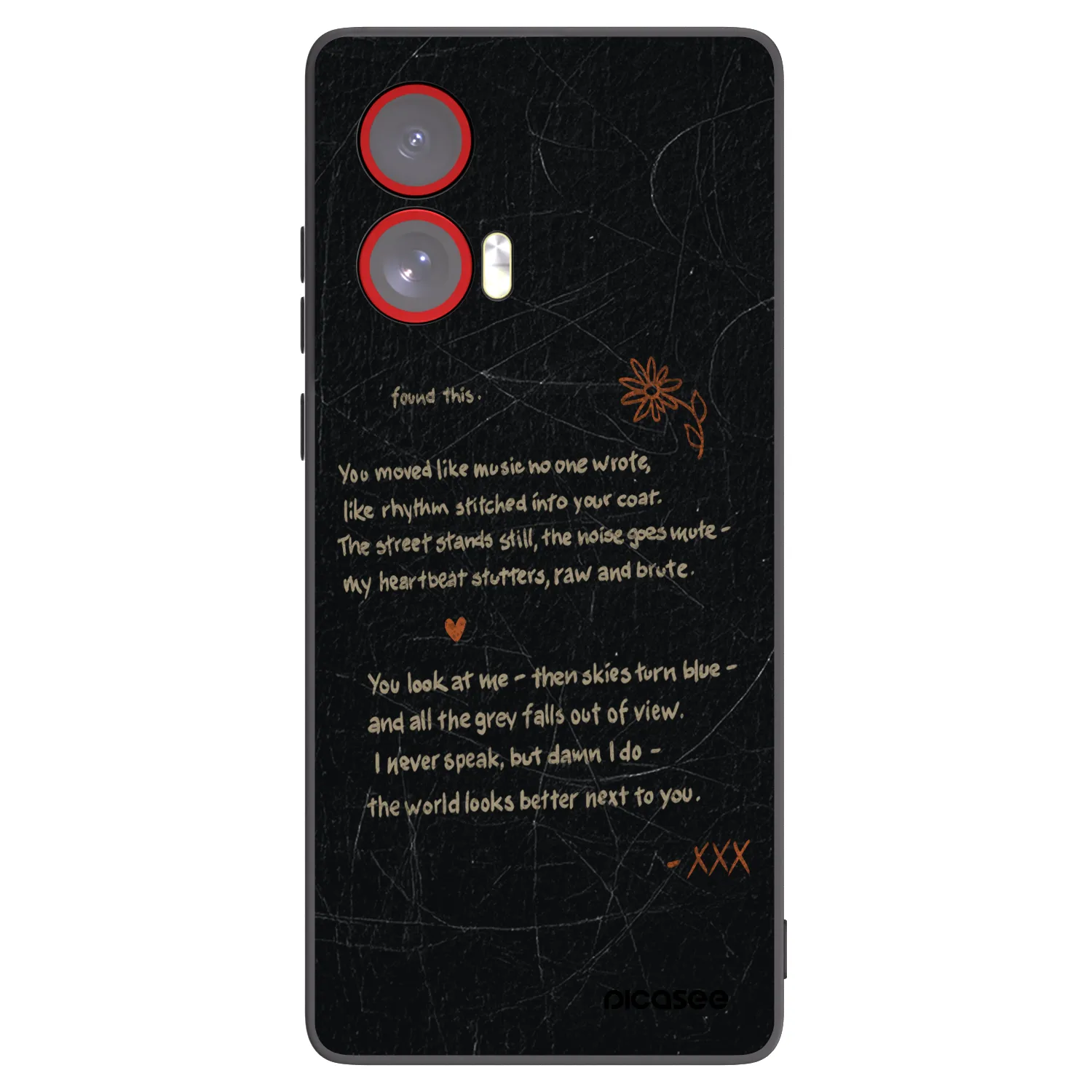 Picasee husă neagră din silicon pentru Motorola Edge 50 Fusion - POET