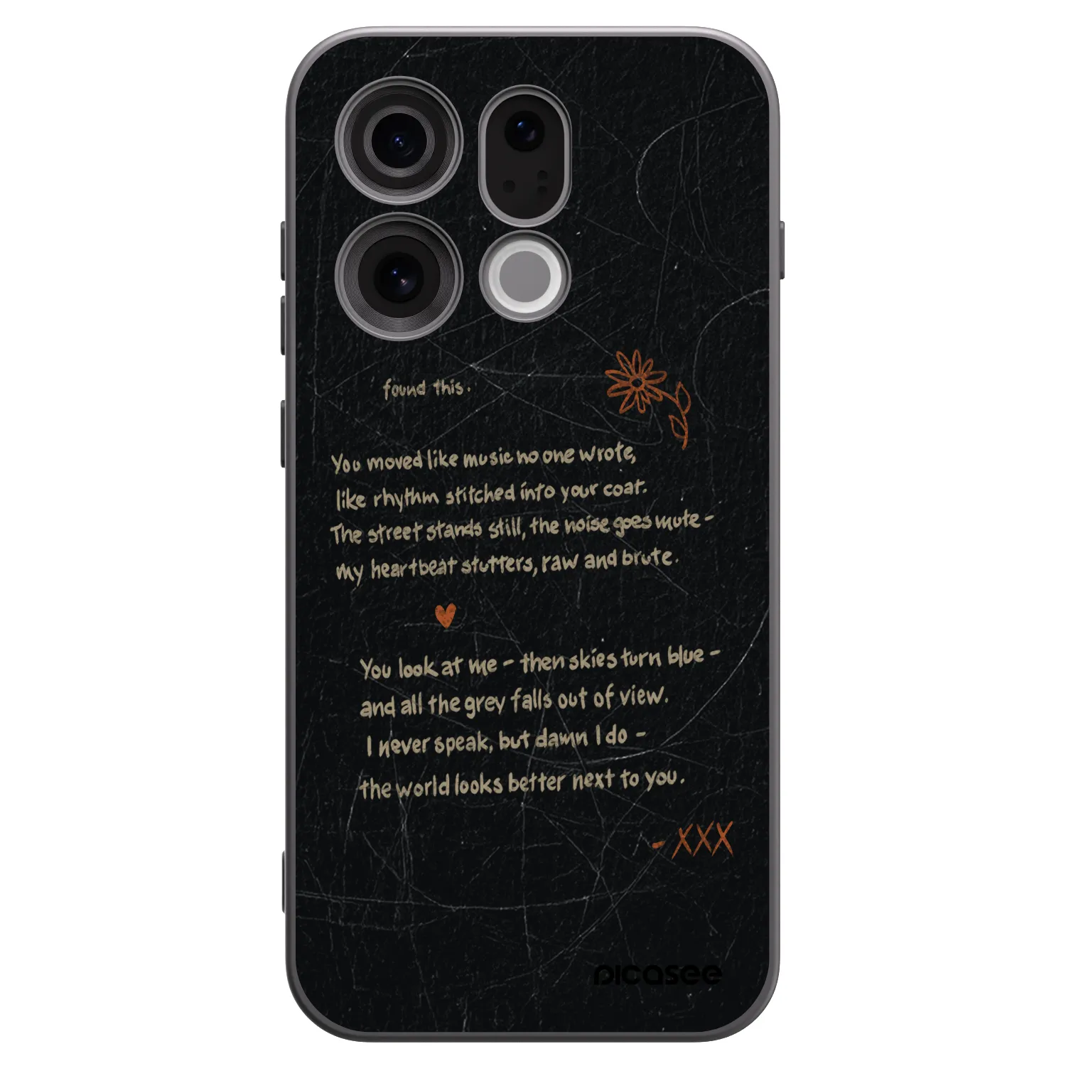 Picasee husă neagră din silicon pentru OPPO Find X9 - POET