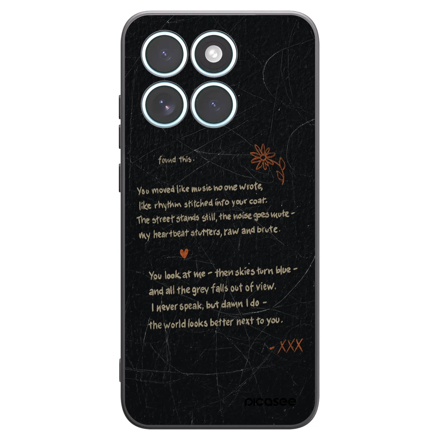 Picasee husă neagră din silicon pentru Motorola Edge 70 Fusion - POET