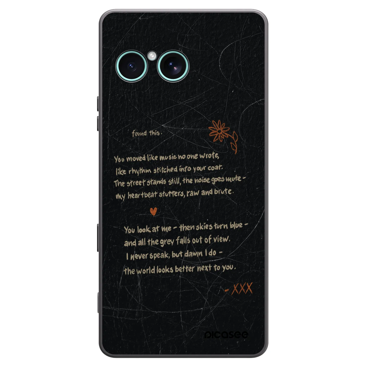Picasee husă neagră din silicon pentru Sony Xperia 10 VII - POET