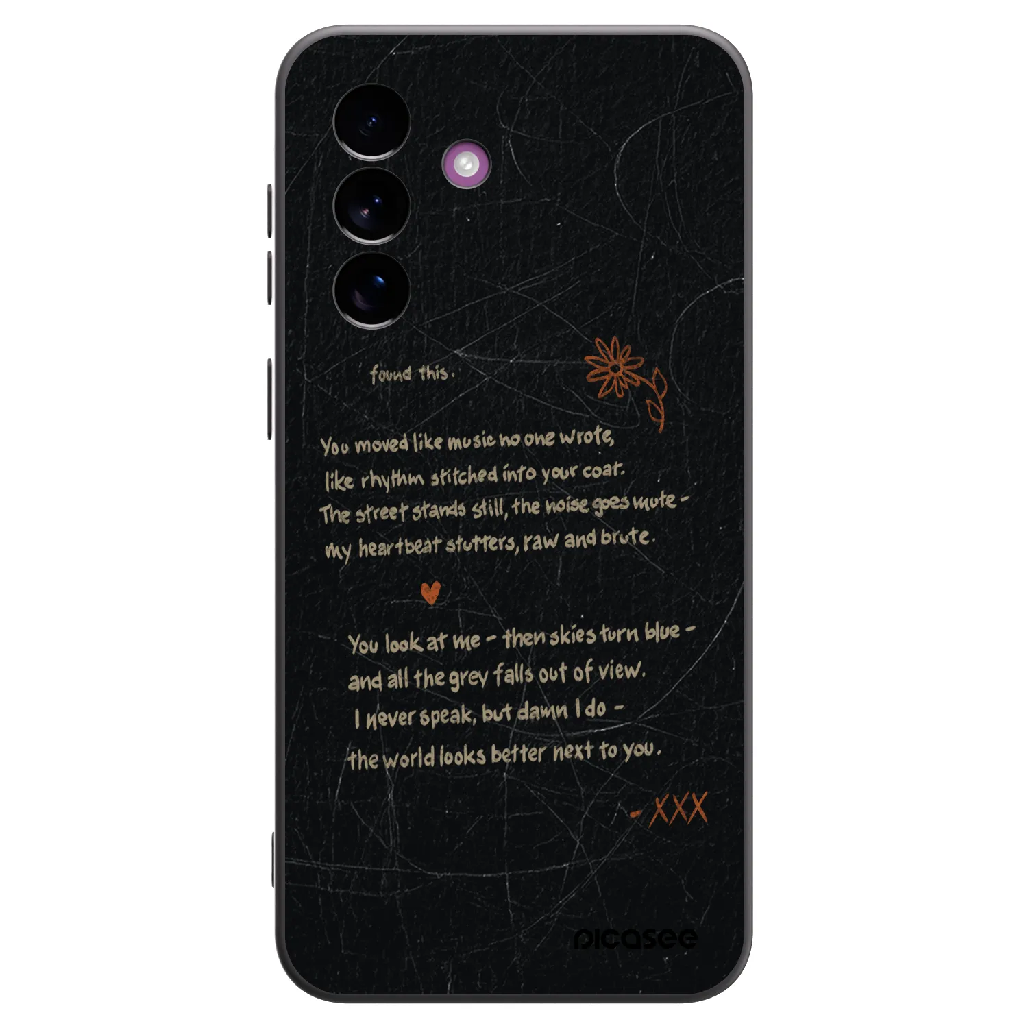 Picasee husă neagră din silicon pentru Samsung Galaxy A37 - POET
