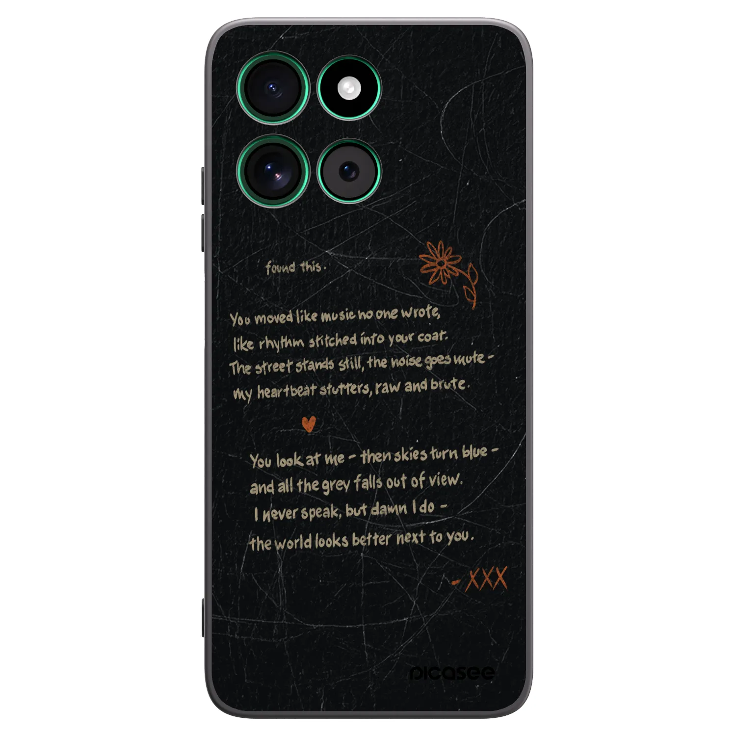 Picasee husă neagră din silicon pentru Motorola Moto G57 Power - POET