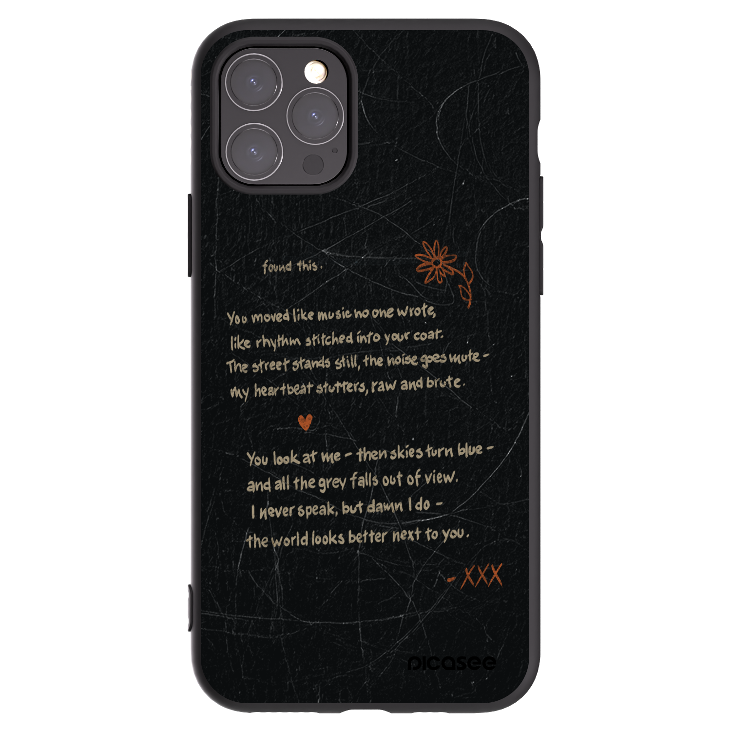 Picasee husă neagră din silicon pentru Apple iPhone 11 Pro - POET