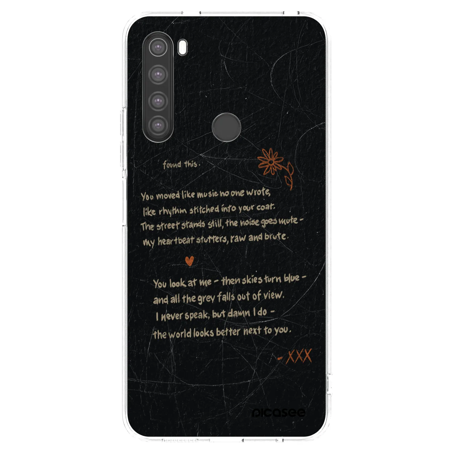 Picasee husă transparentă din silicon pentru Xiaomi Redmi Note 8 - POET