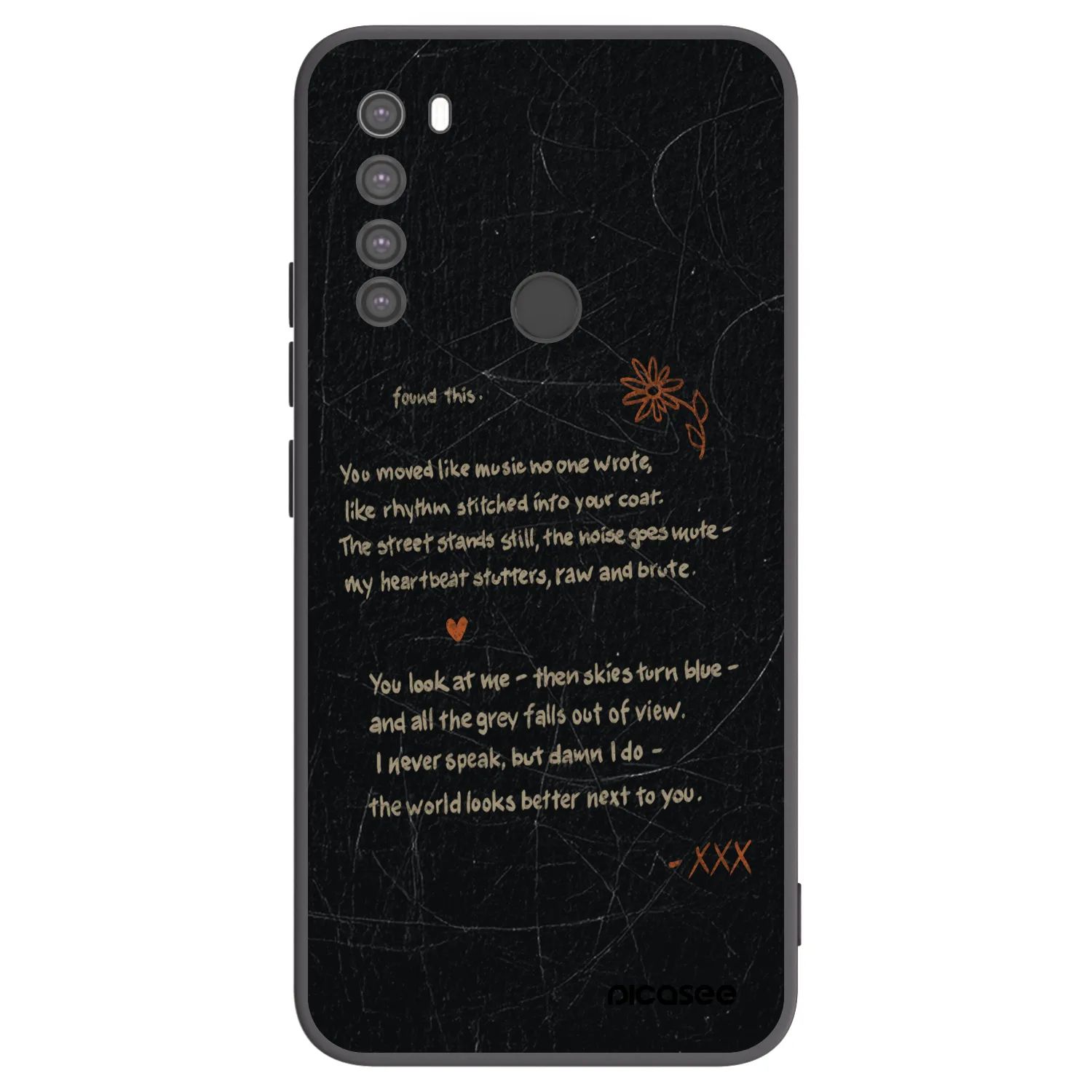 Picasee husă neagră din silicon pentru Xiaomi Redmi Note 8 - POET