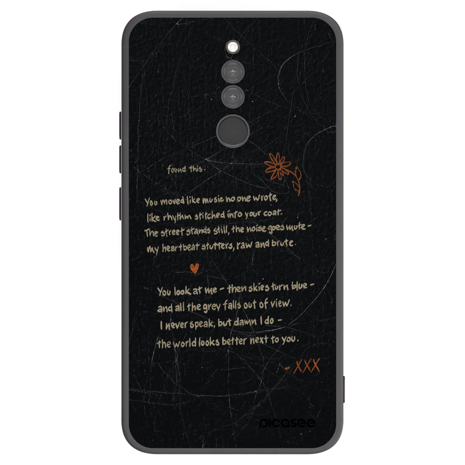 Picasee husă neagră din silicon pentru Xiaomi Redmi 8 - POET