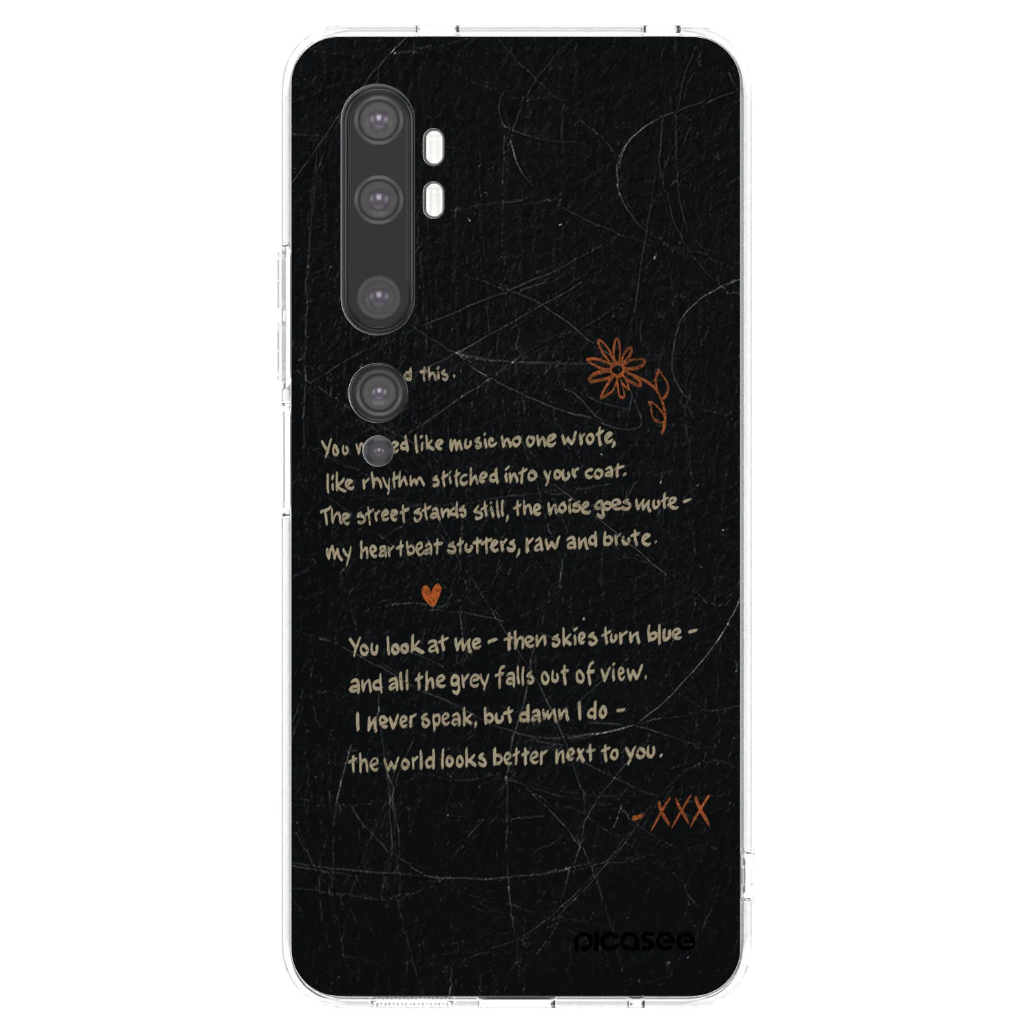 Picasee husă transparentă din silicon pentru Xiaomi Mi Note 10 (Pro) - POET