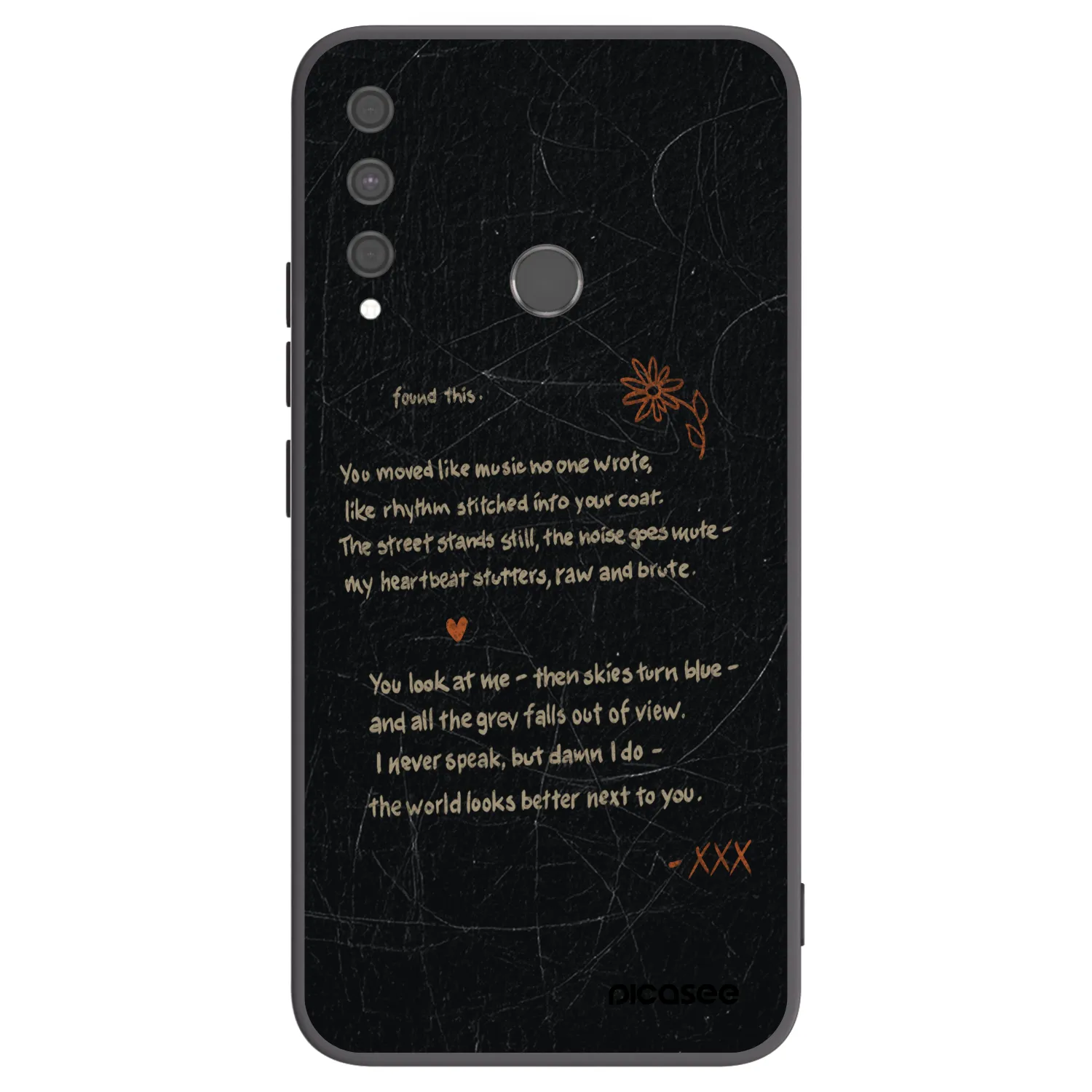 Picasee husă neagră din silicon pentru Huawei P40 Lite E - POET